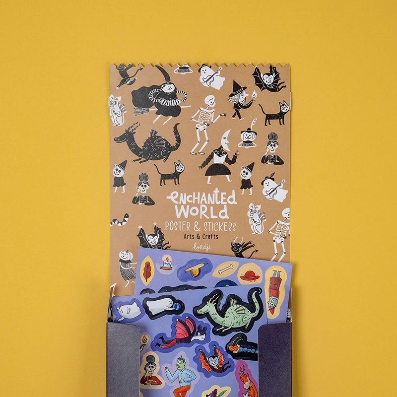 Londji - knutselspel - enchanted poster & stickers