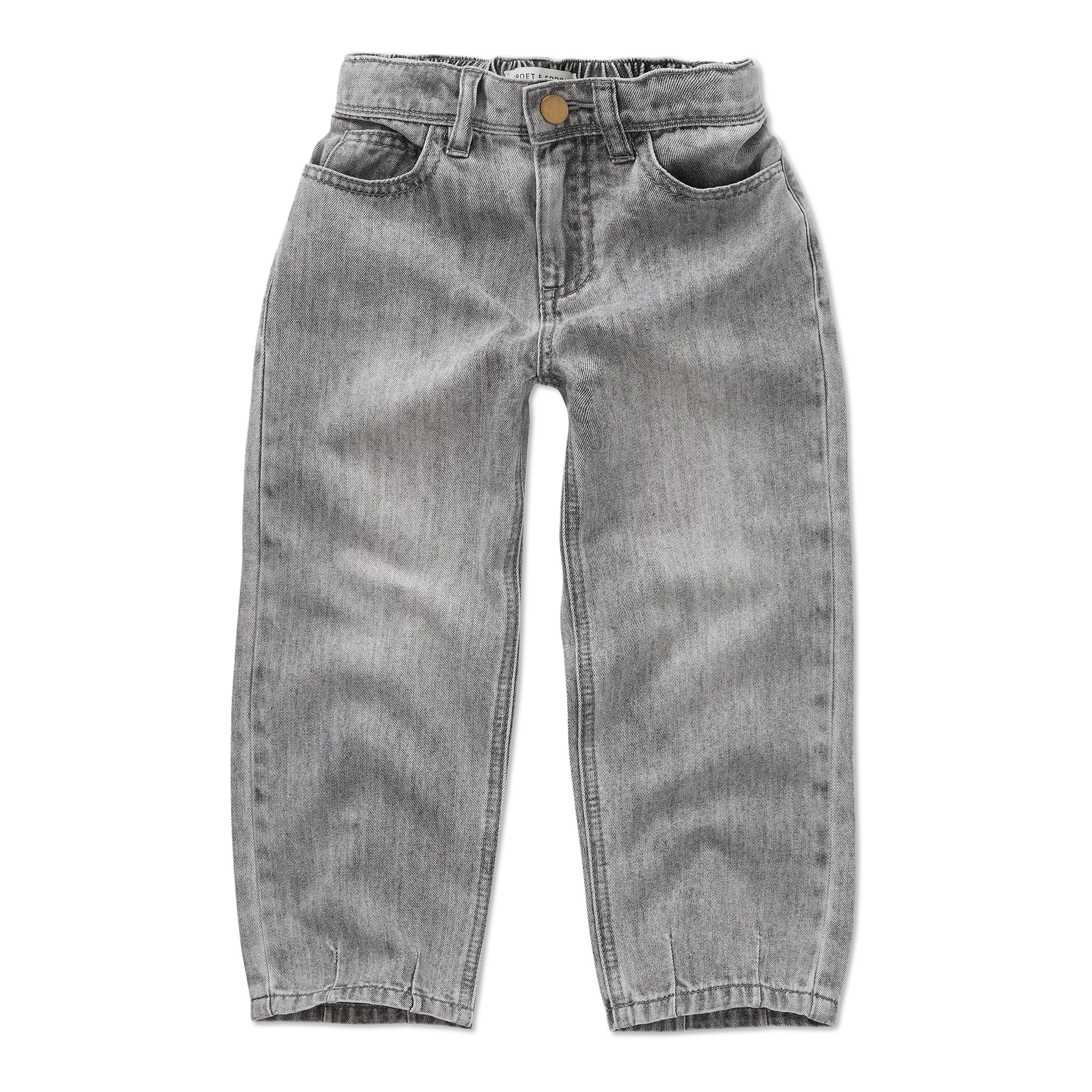 Sproet & Sprout - loose denim pants grey - grey denim