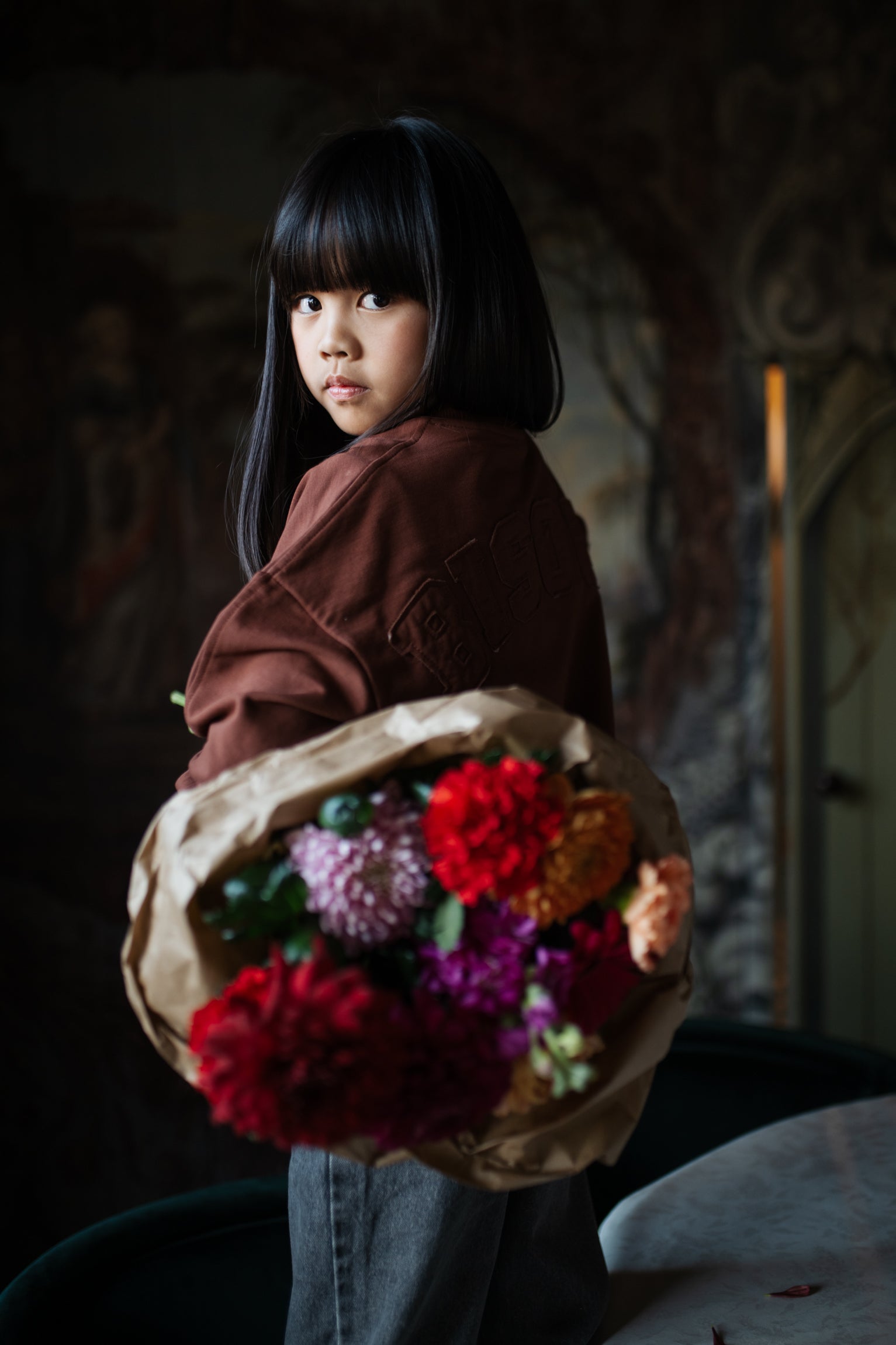 Petit Blush - luca sweater - brown