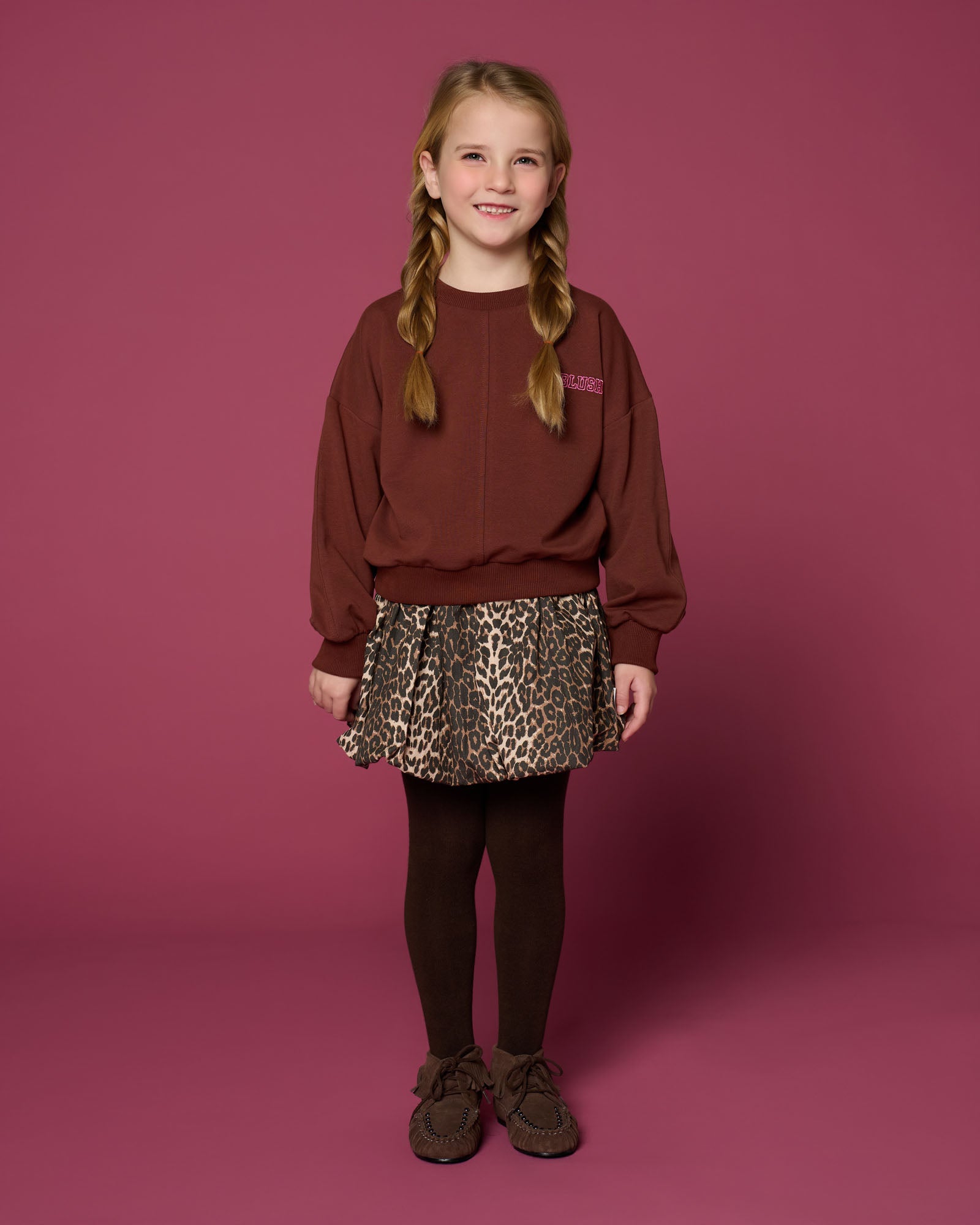 Petit Blush - luca sweater - brown