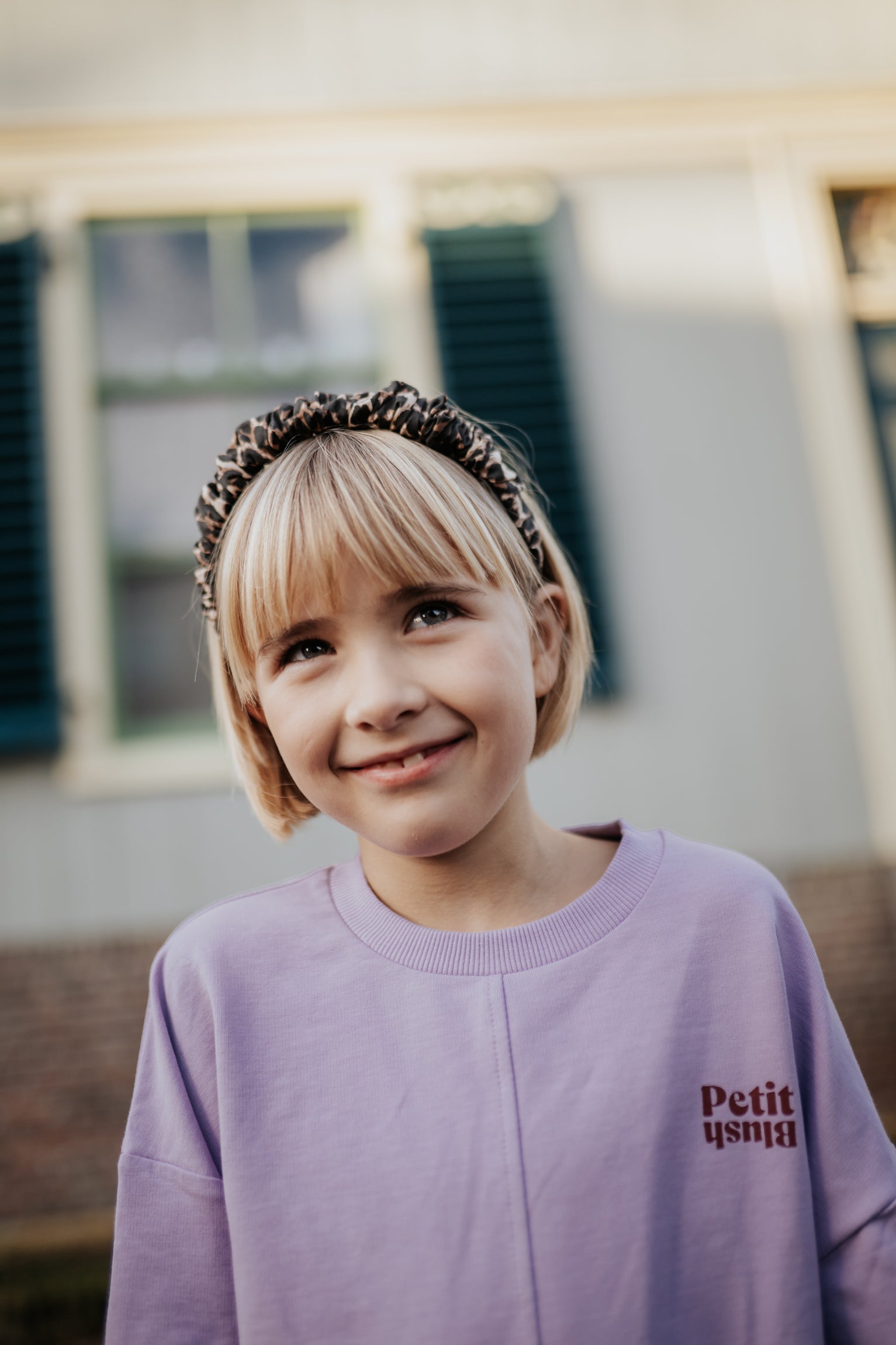 Petit Blush - luca sweater - purple rose