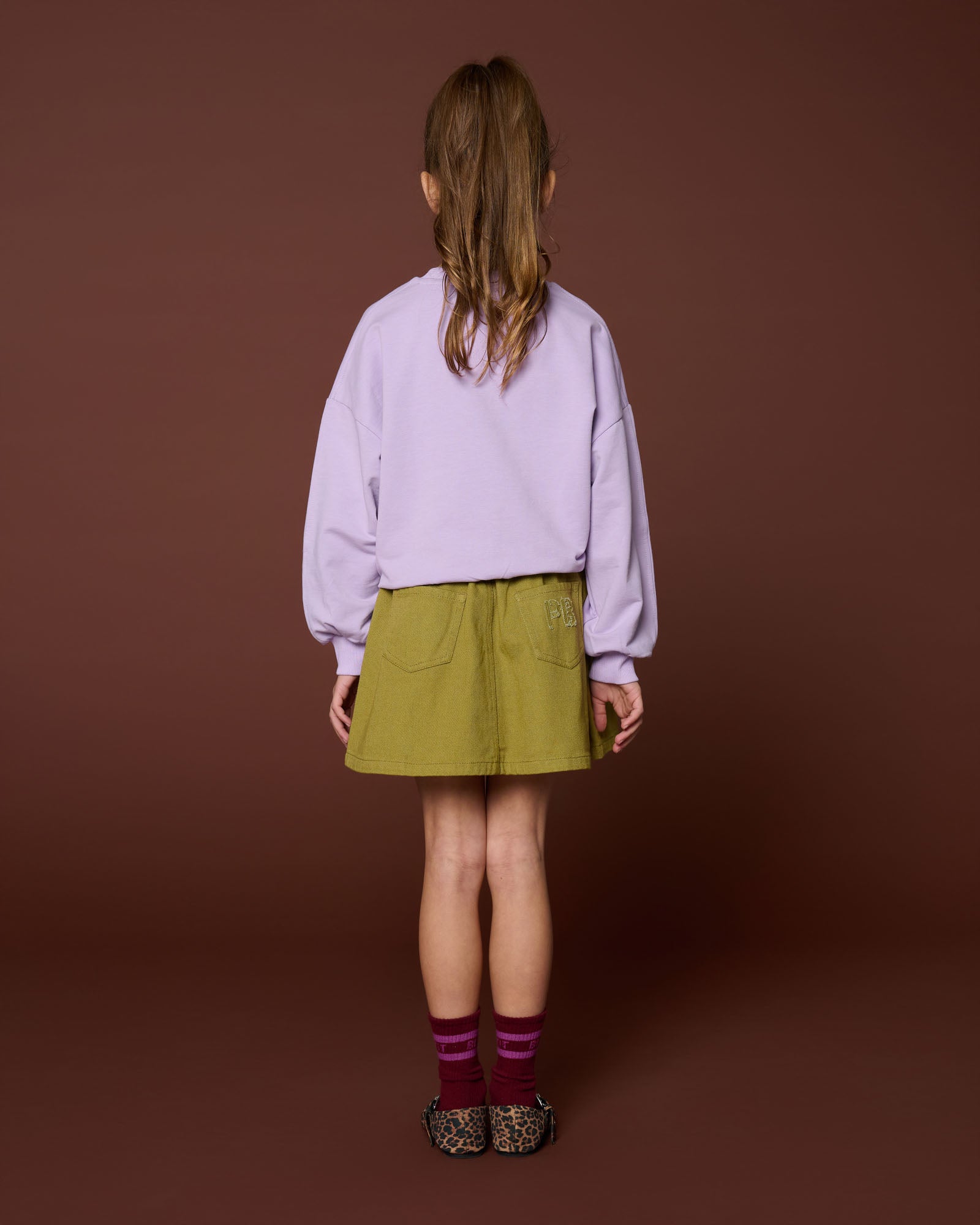 Petit Blush - luca sweater - purple rose