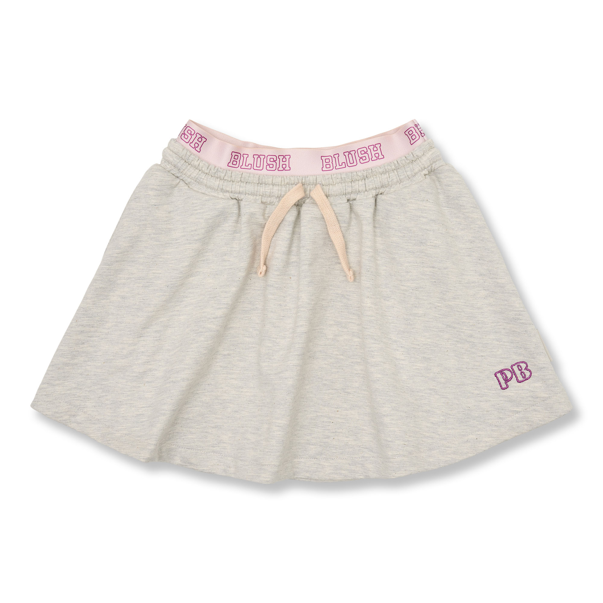 Petit Blush - mini sweat skirt  - grey melange