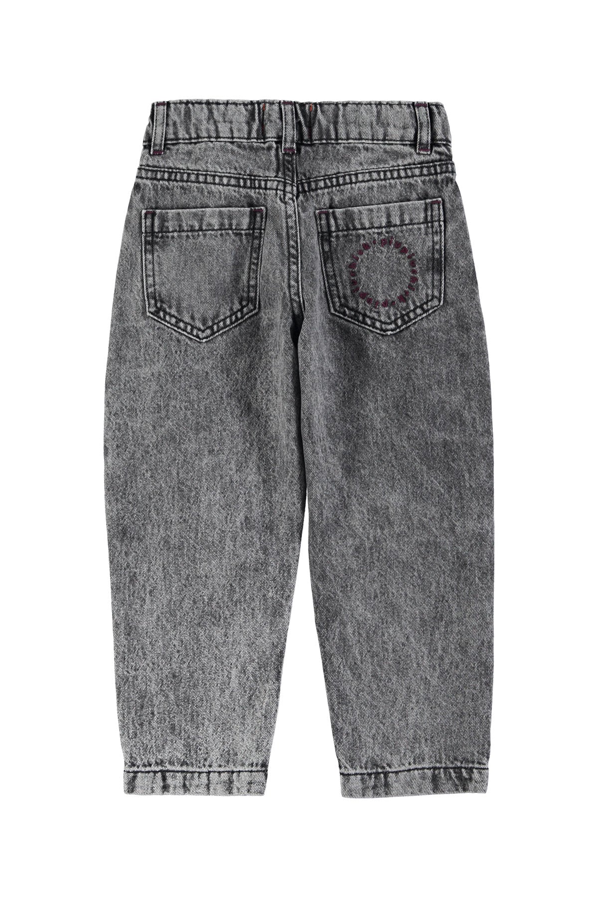 Piupiuchick - mom fit trousers - washed black denim