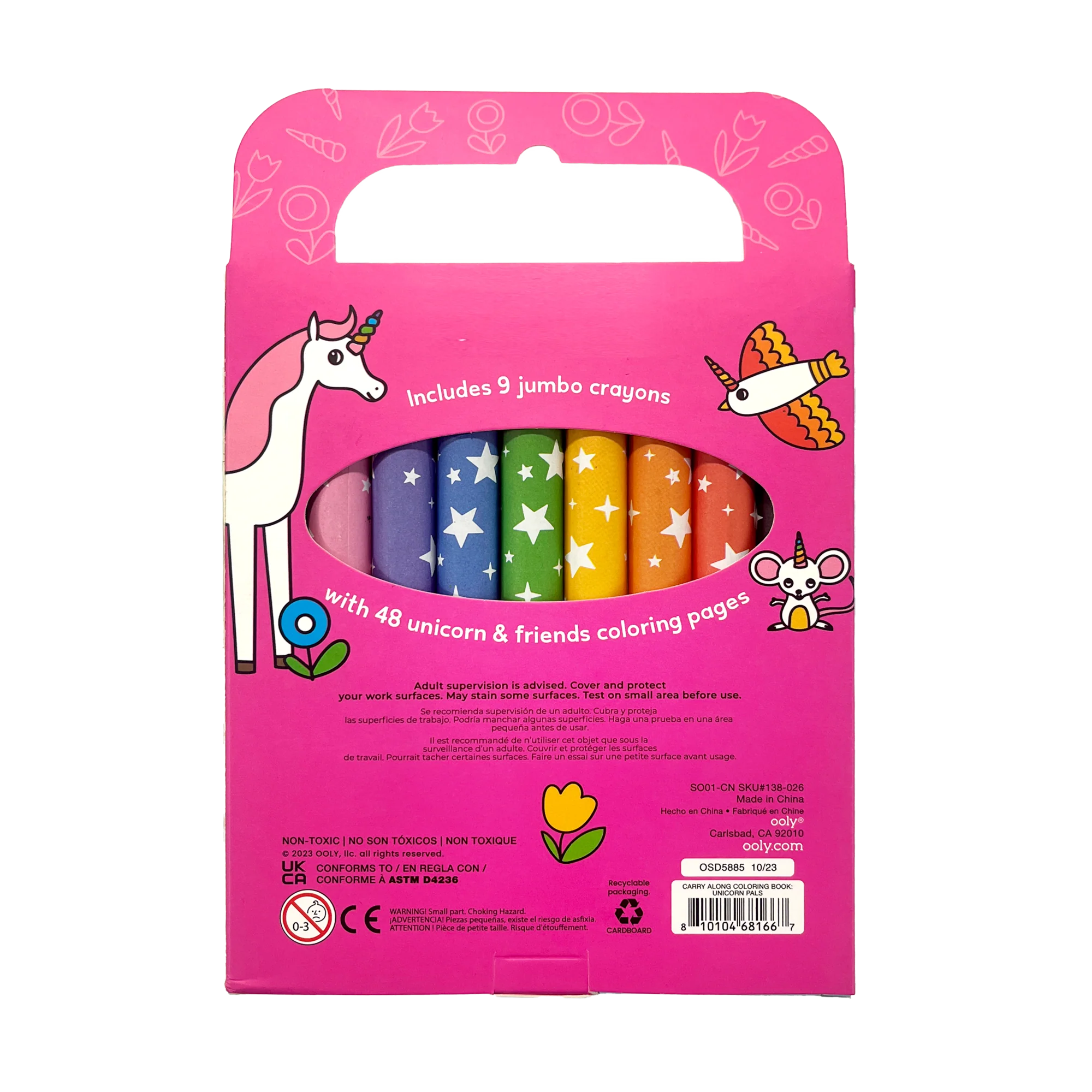 Ooly - meeneem kleurboek + potloden - unicorn pals