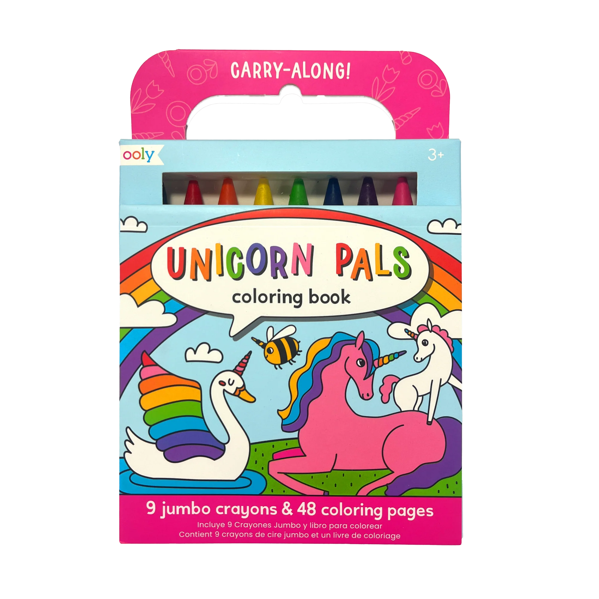 Ooly - meeneem kleurboek + potloden - unicorn pals