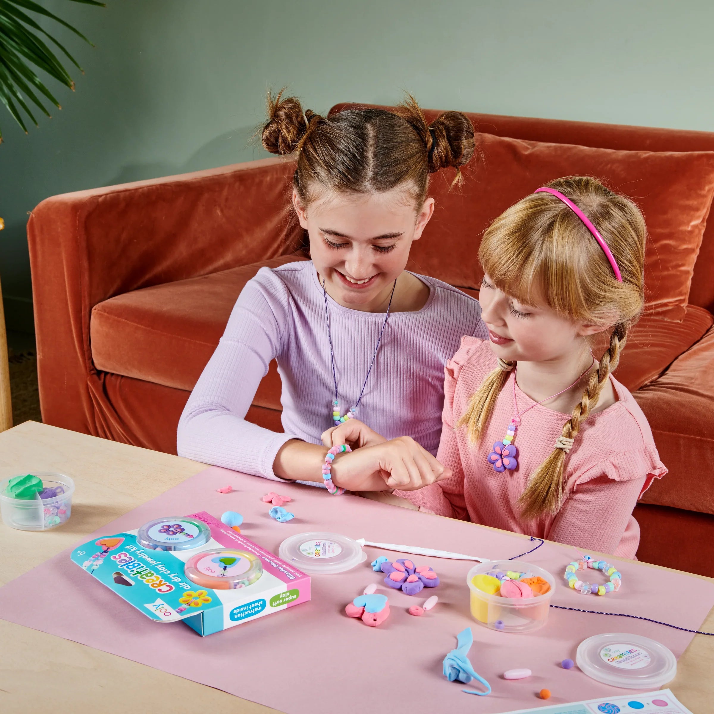 Ooly - creatives air dry clay kit - blissful blooms