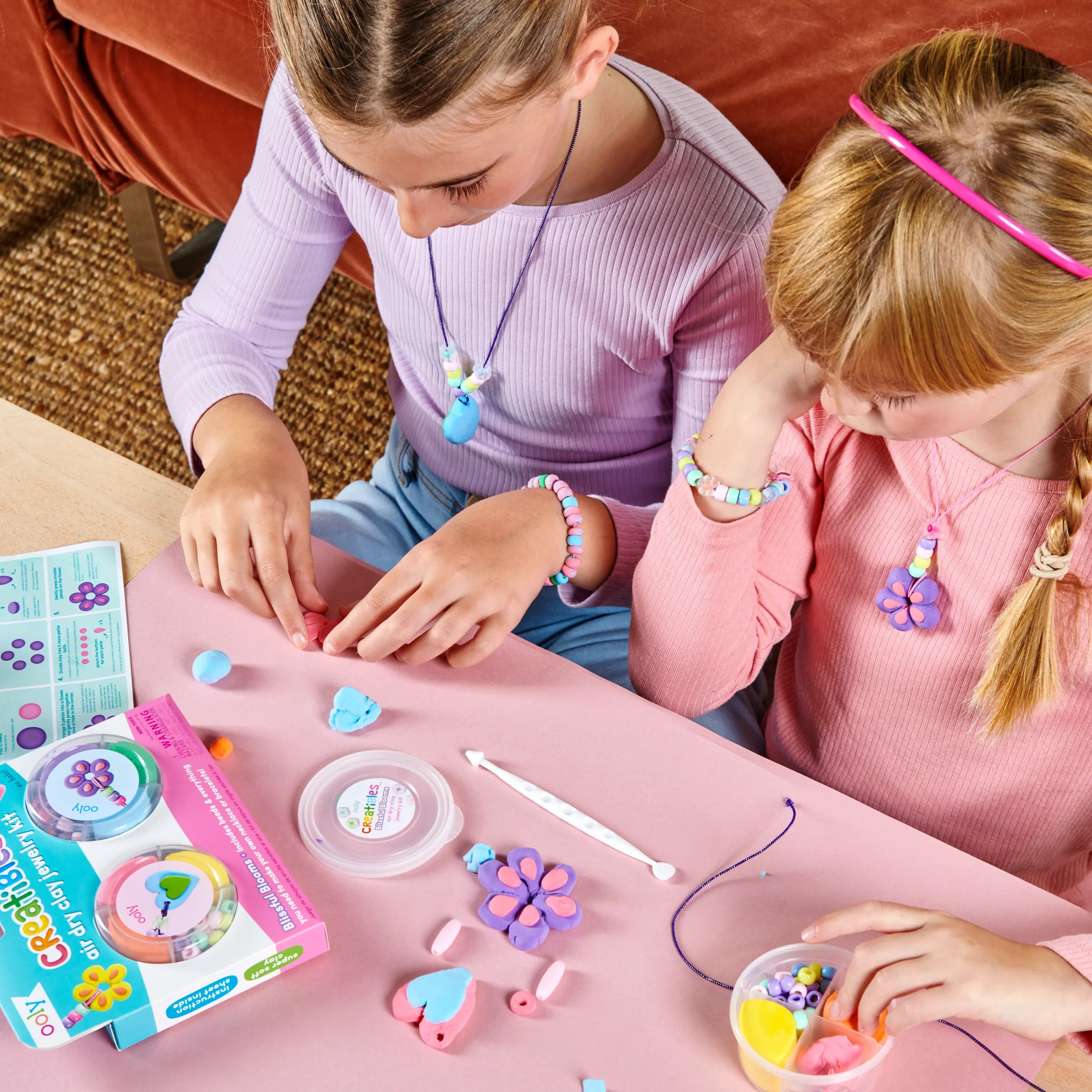 Ooly - creatives air dry clay kit - blissful blooms