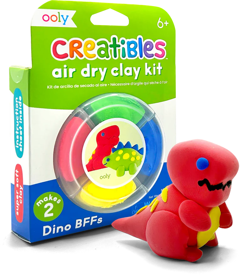 Ooly - creatives air dry clay kit - dino