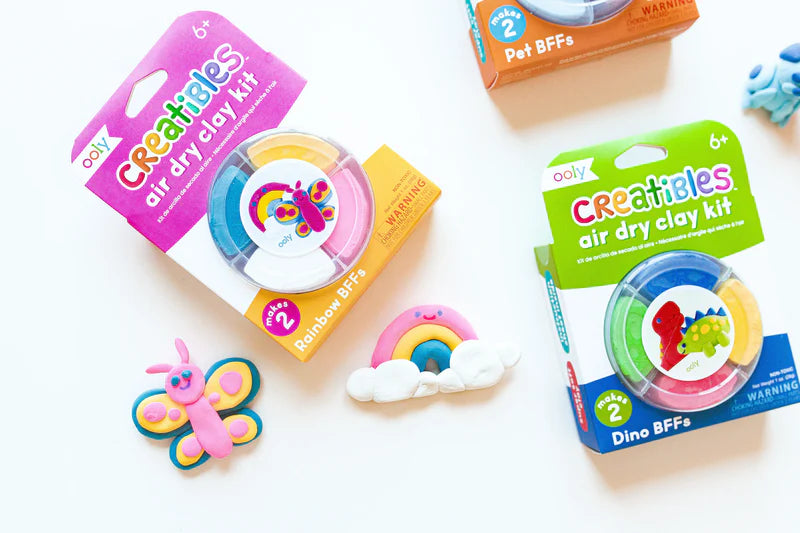 Ooly - creatives air dry clay kit - rainbow