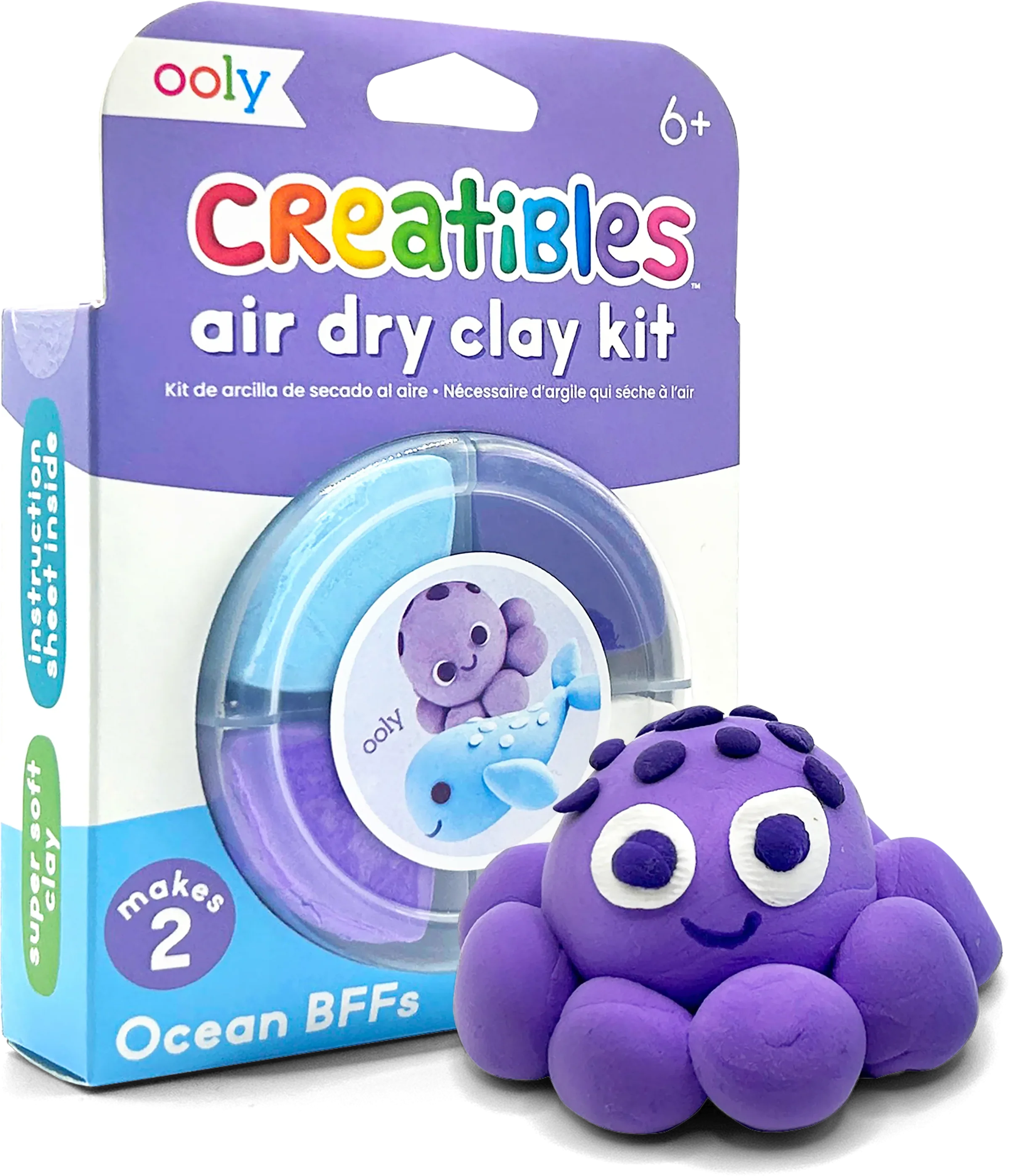 Ooly - creatives air dry clay kit - ocean