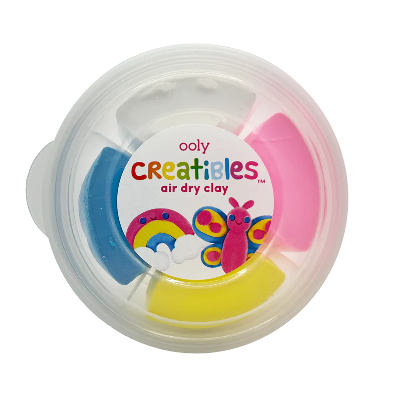 Ooly - creatives air dry clay kit - rainbow