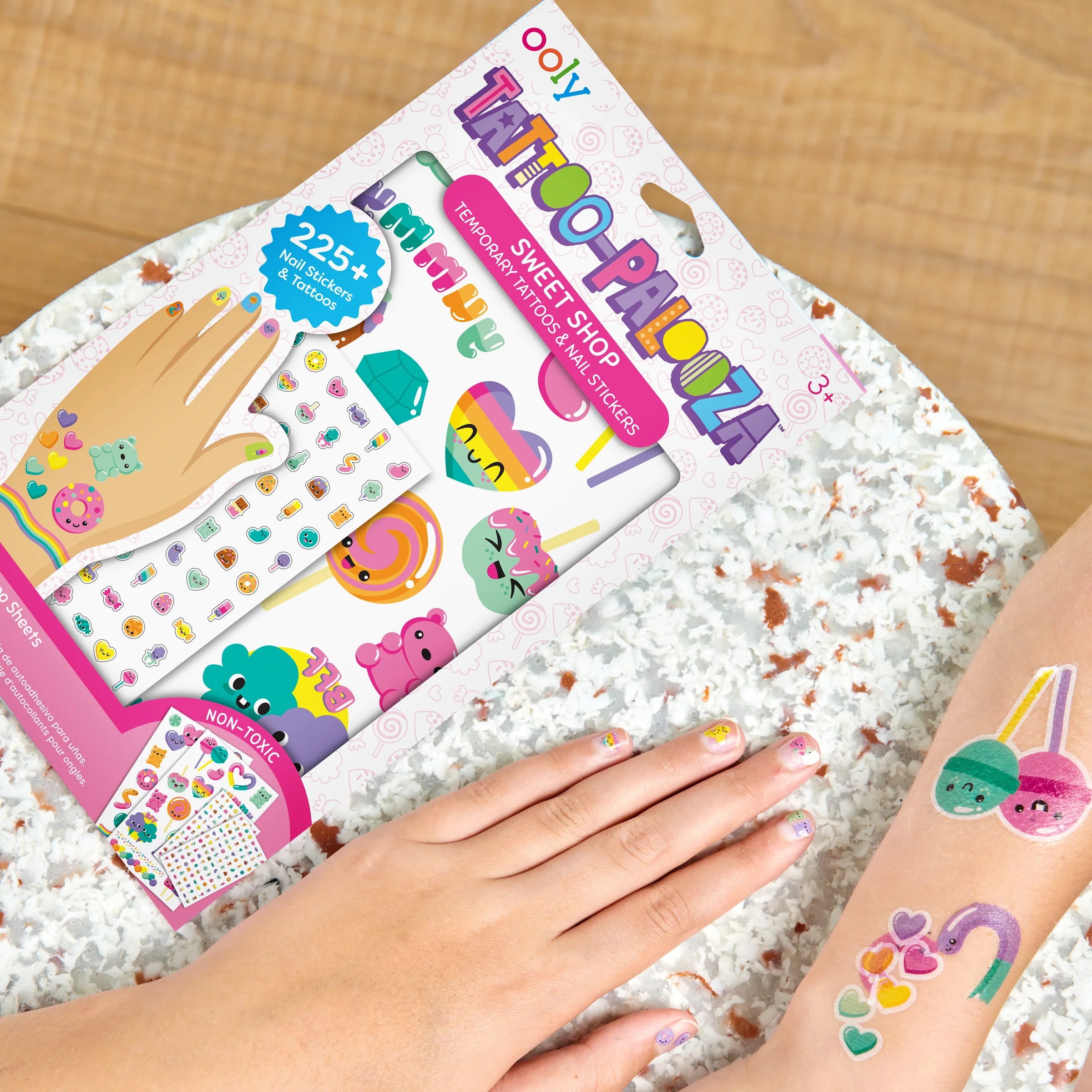 Ooly - tattoo palooza nail stickers & temporary tattoos - unicorns & rainbows