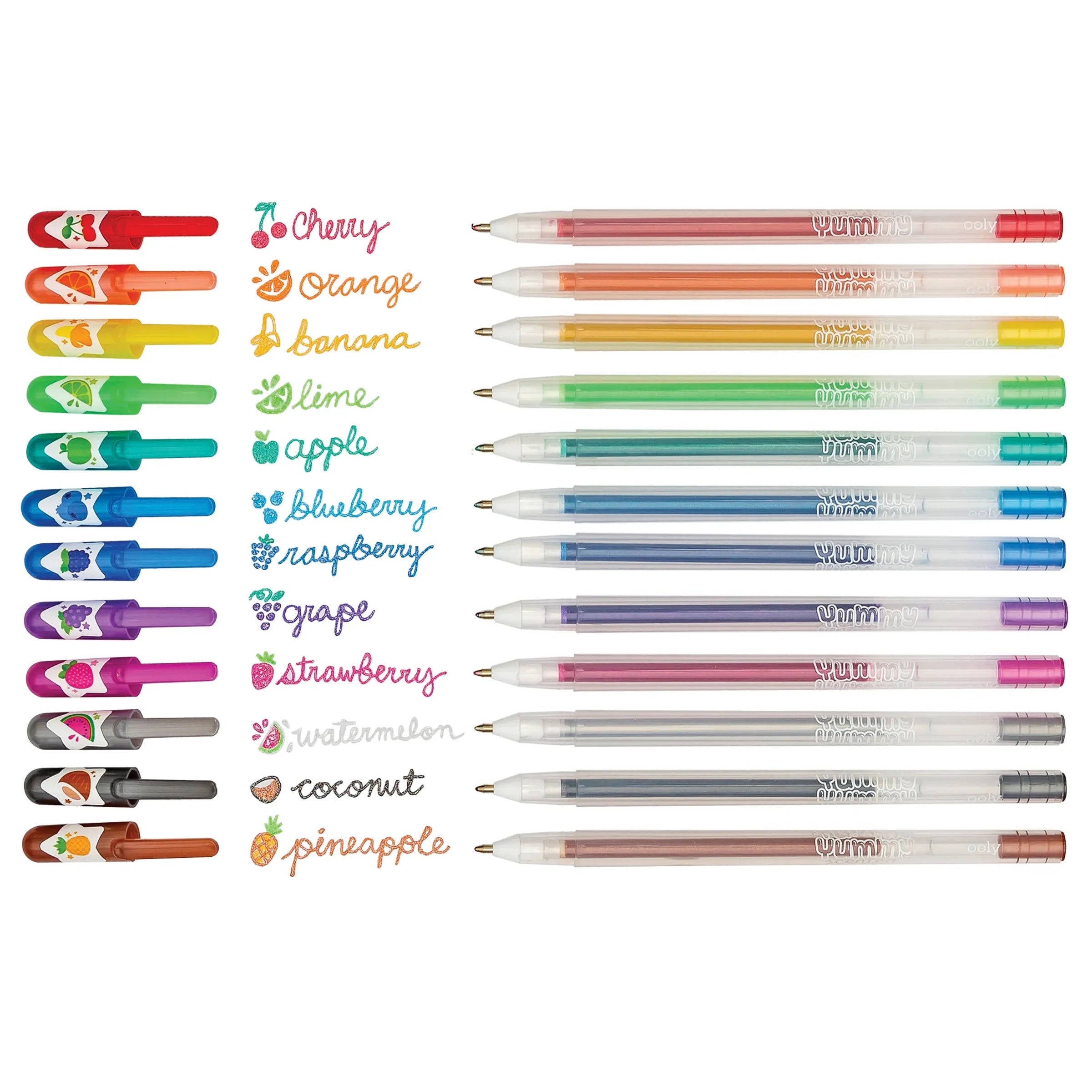 Ooly - yummy yummy scented glitter pens 12st