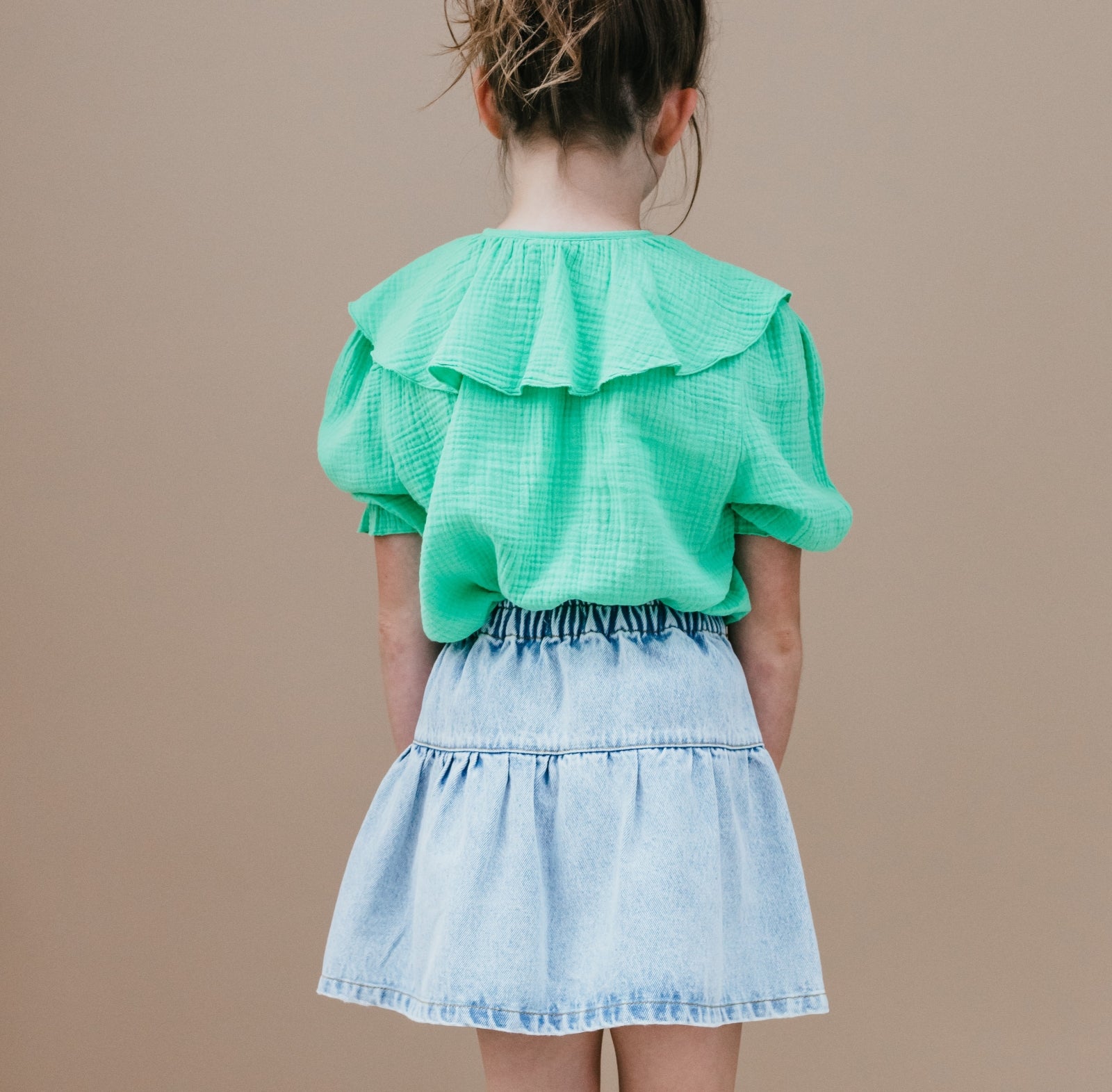 Petit Blush - bobbi blouse  - irish green
