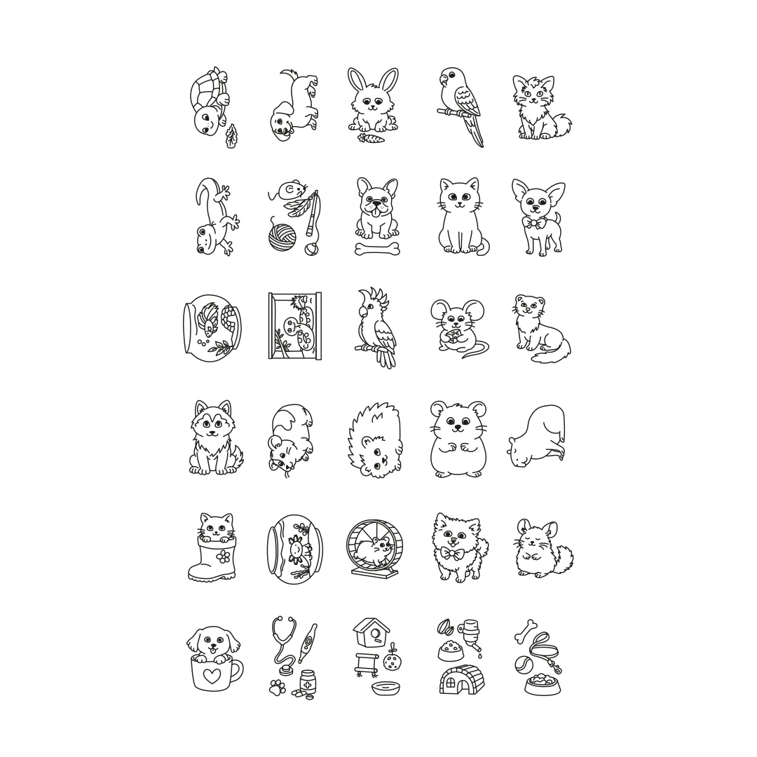 Kidywolf - kidydraw mini tekentablet - pets