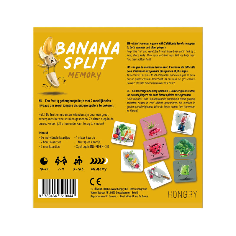 Höngry - spel - banana split memory