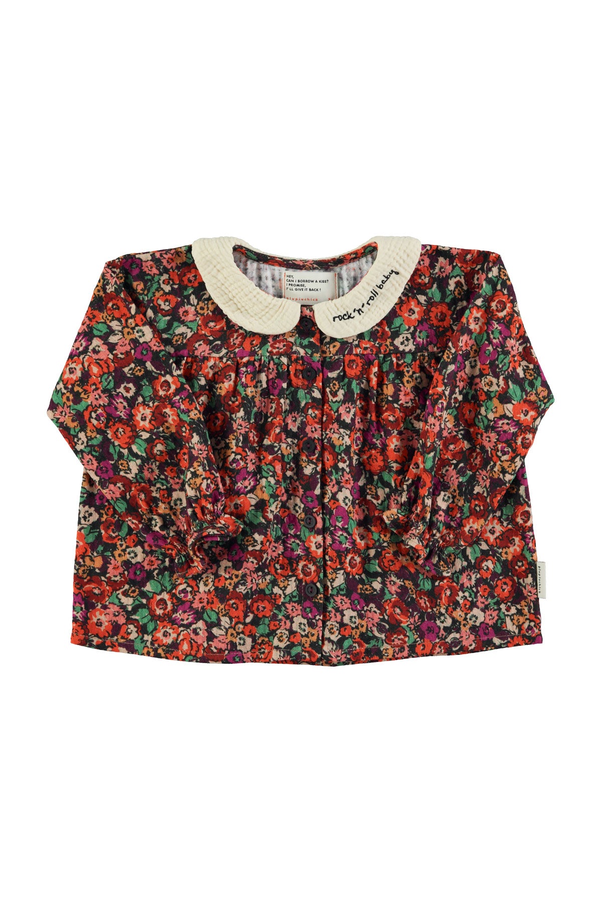Piupiuchick - peter pan collar blouse - multicolor
