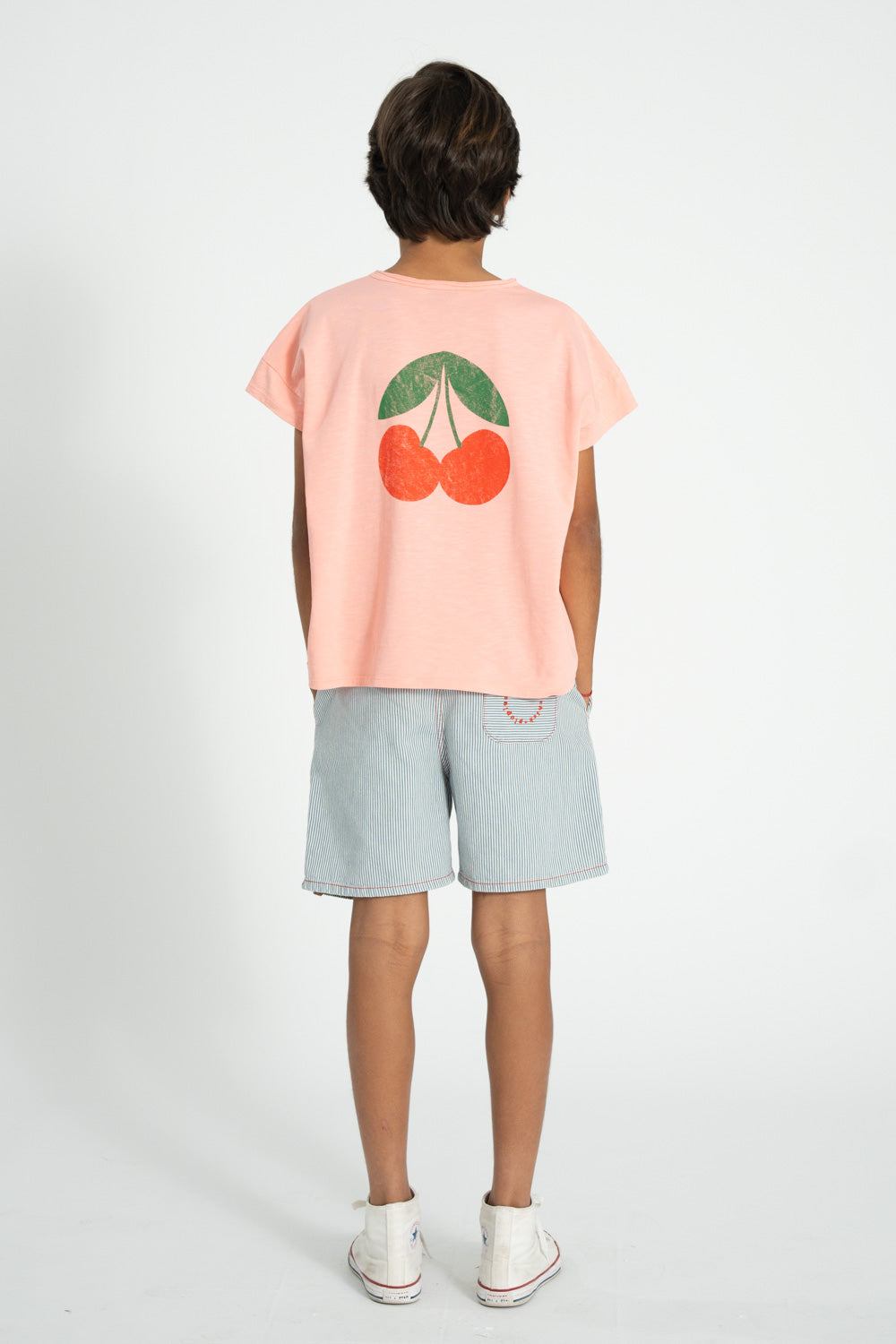 Piupiuchick - boy shorts - ecru with indigo stripes