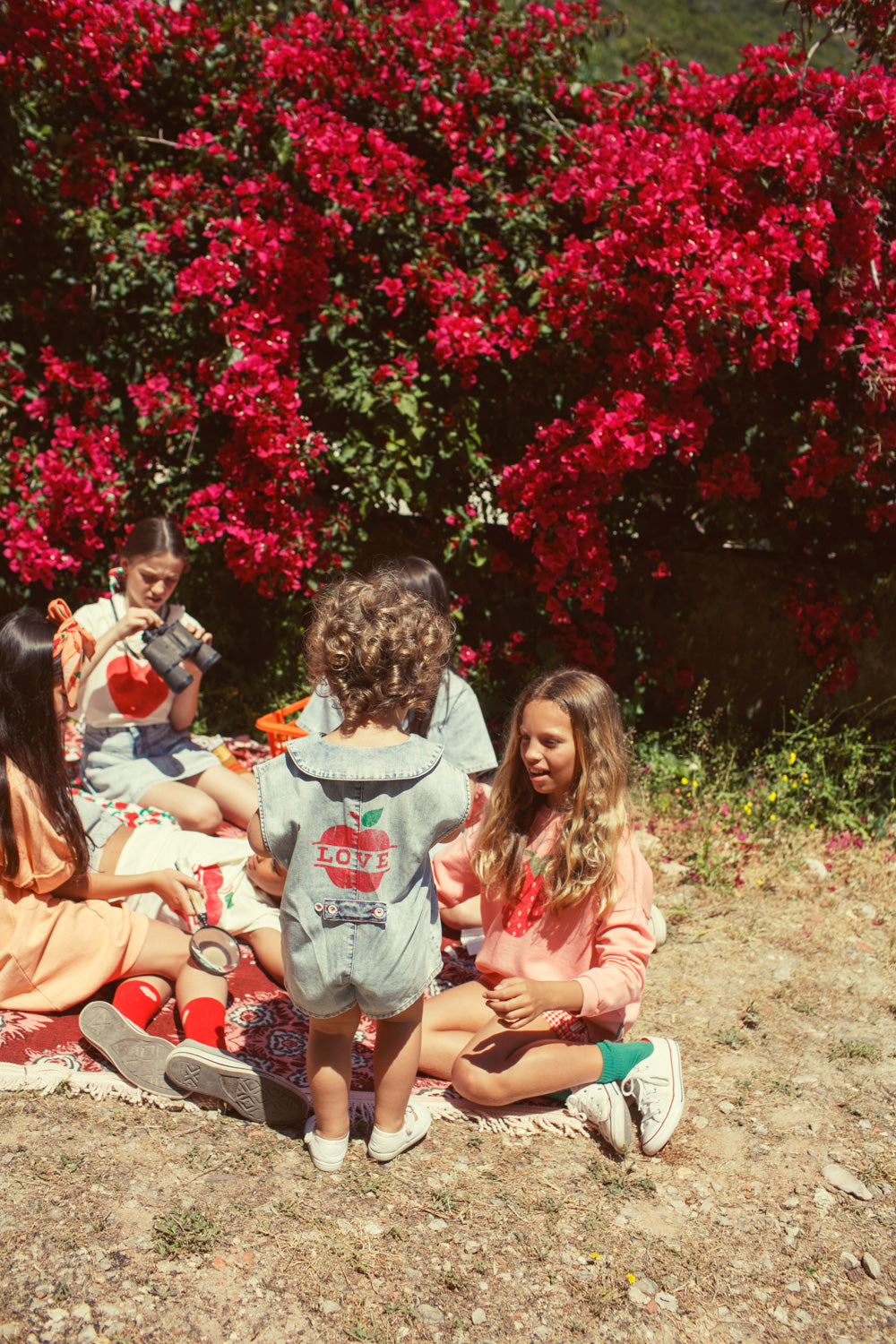 Piupiuchick - short sleeveless jumpsuit - blue light denim