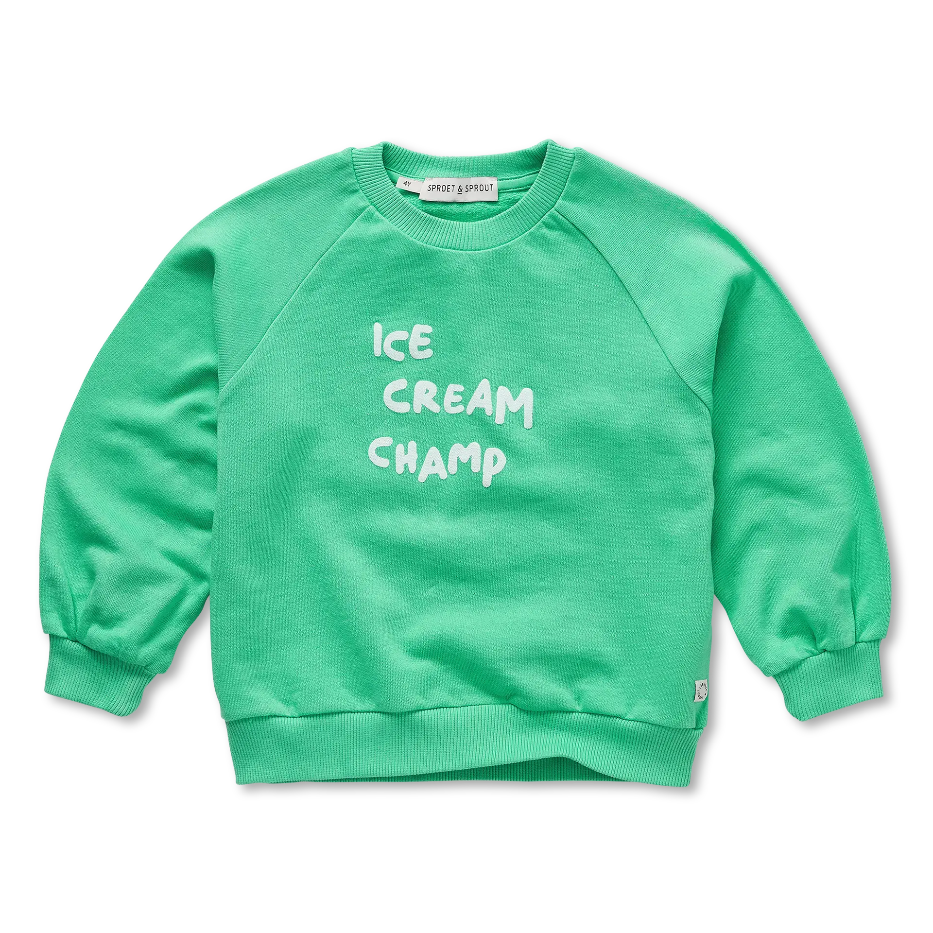 Sproet & Sprout - raglan sweatshirt ice cream champ - jade green
