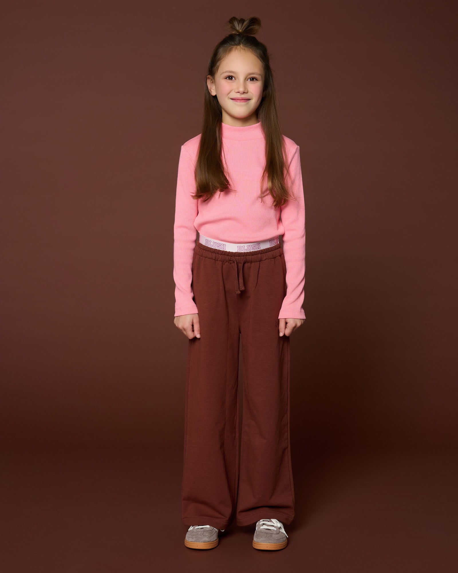 Petit Blush - rib turtle neck - rose