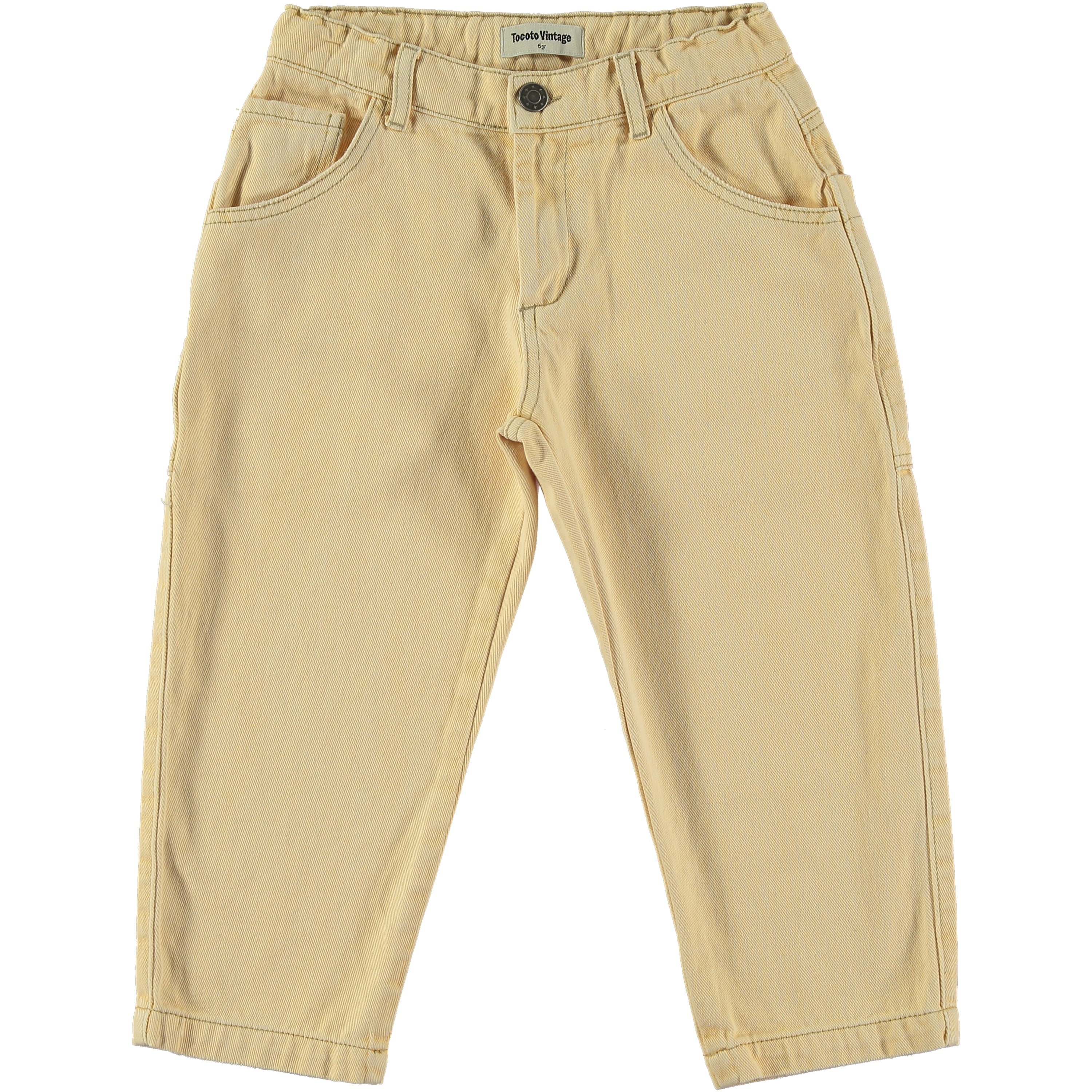Tocoto Vintage - kid twill pants - yellow