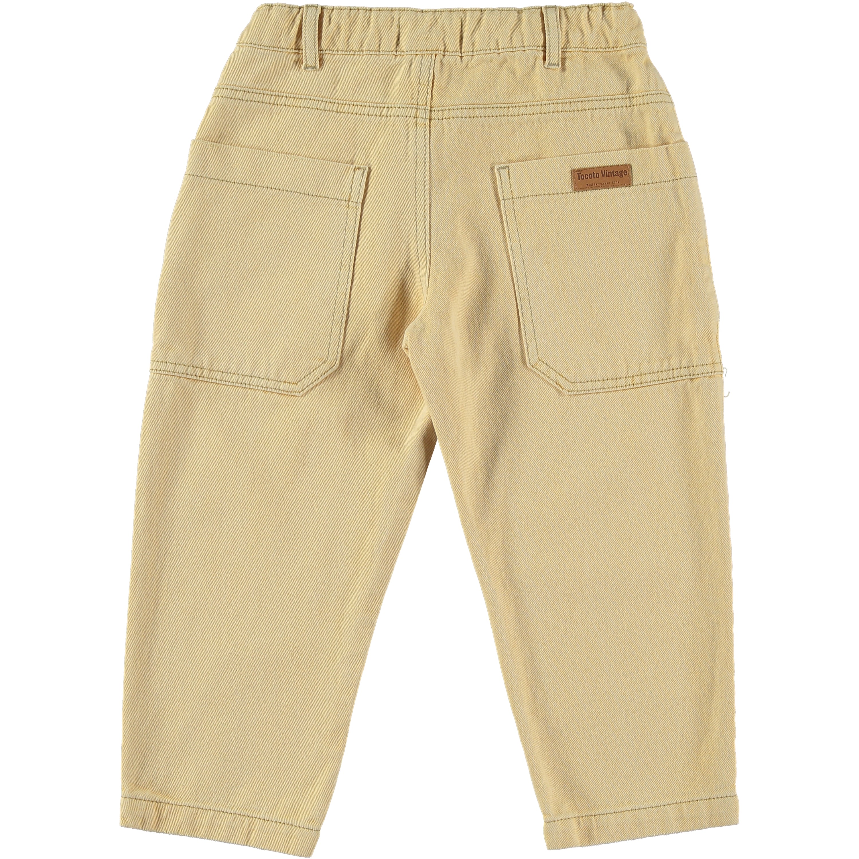 Tocoto Vintage - kid twill pants - yellow