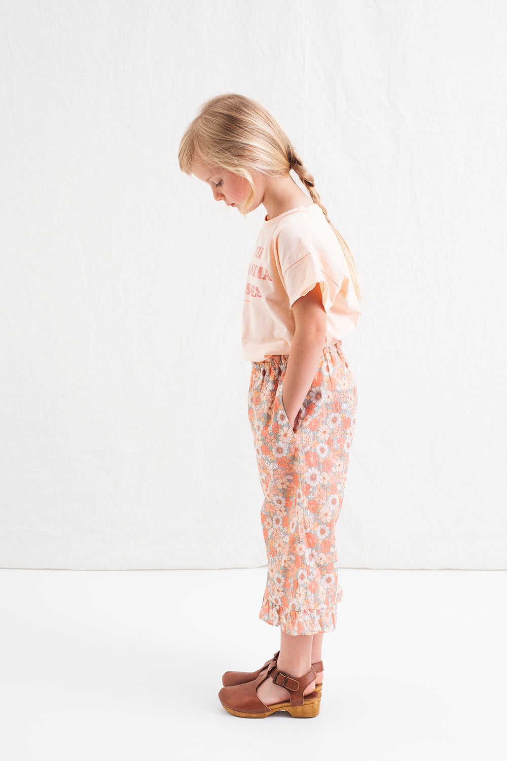 Tocoto Vintage - flower print trousers - pink