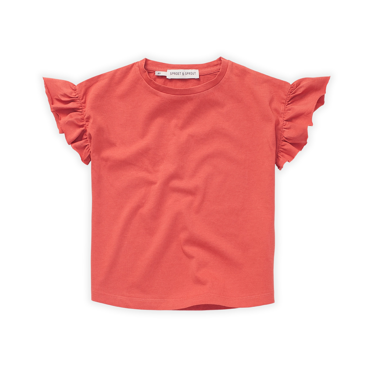 Sproet & Sprout - ruffle sleeve tshirt - rose petal