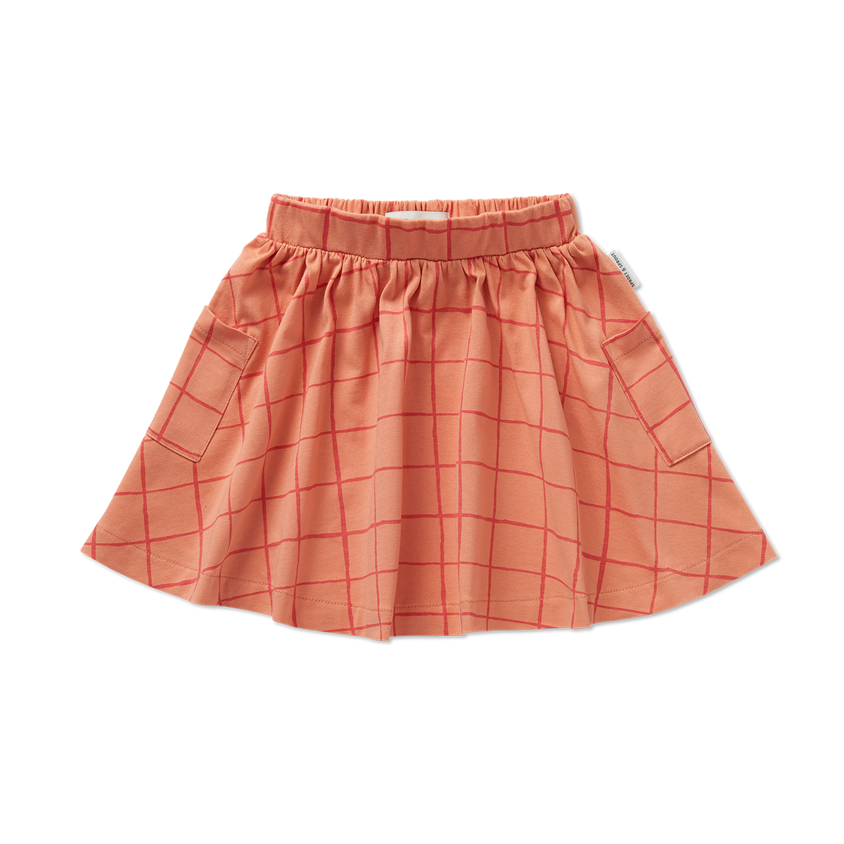 Sproet & Sprout - skirt pockets check print - blush