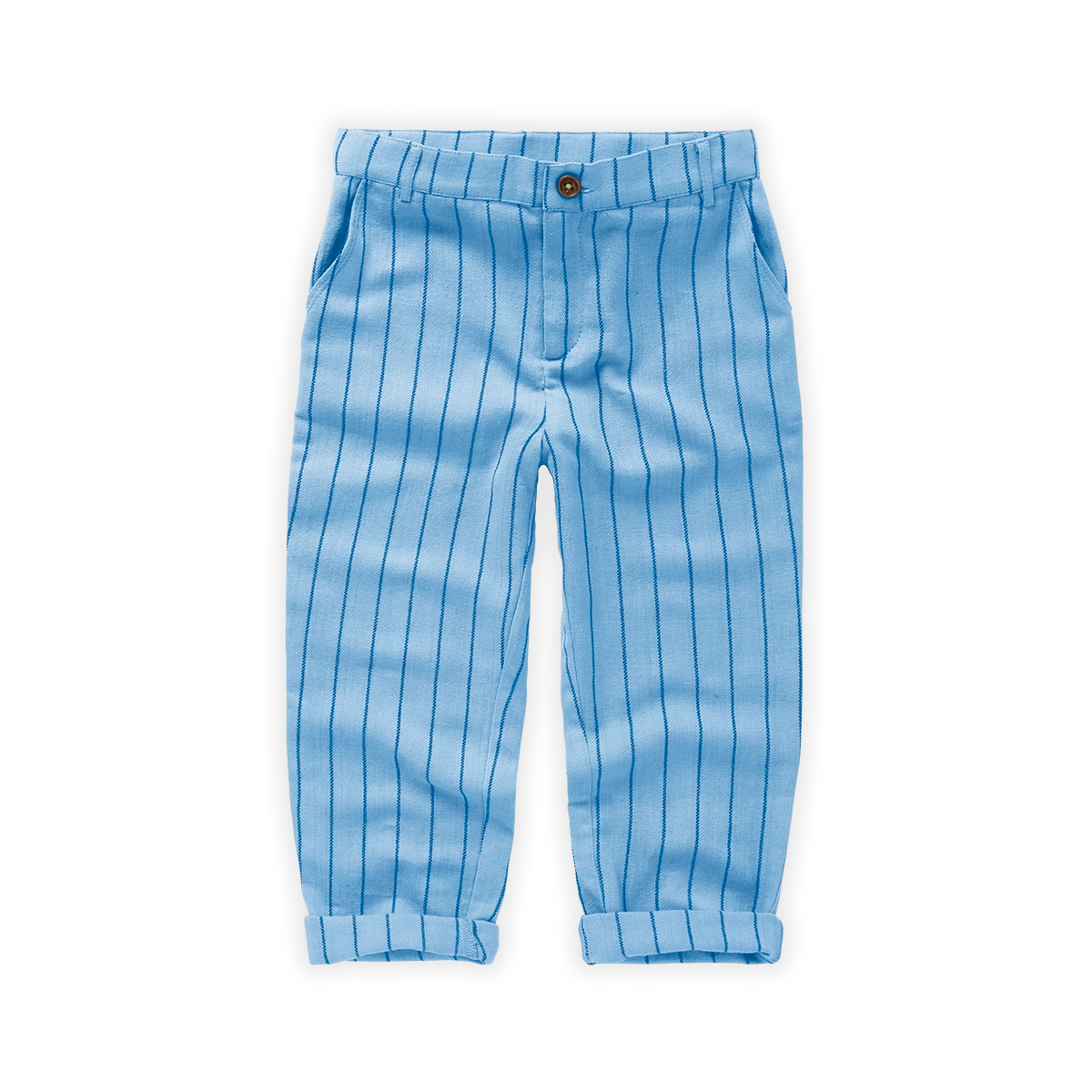 Sproet & Sprout - woven chino thin stripes - breezy blue