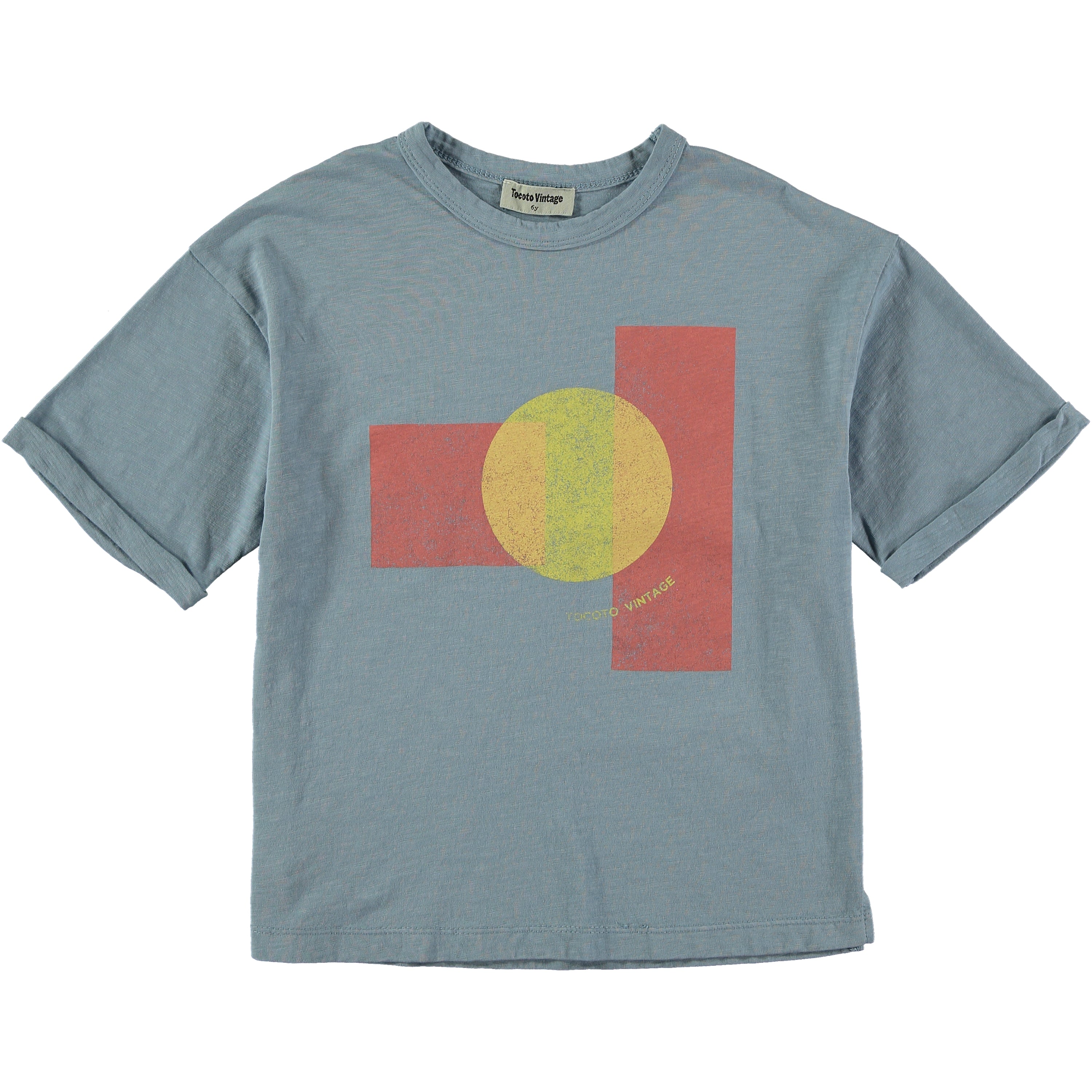Tocoto Vintage - oversized printed t-shirt sunshine - blue