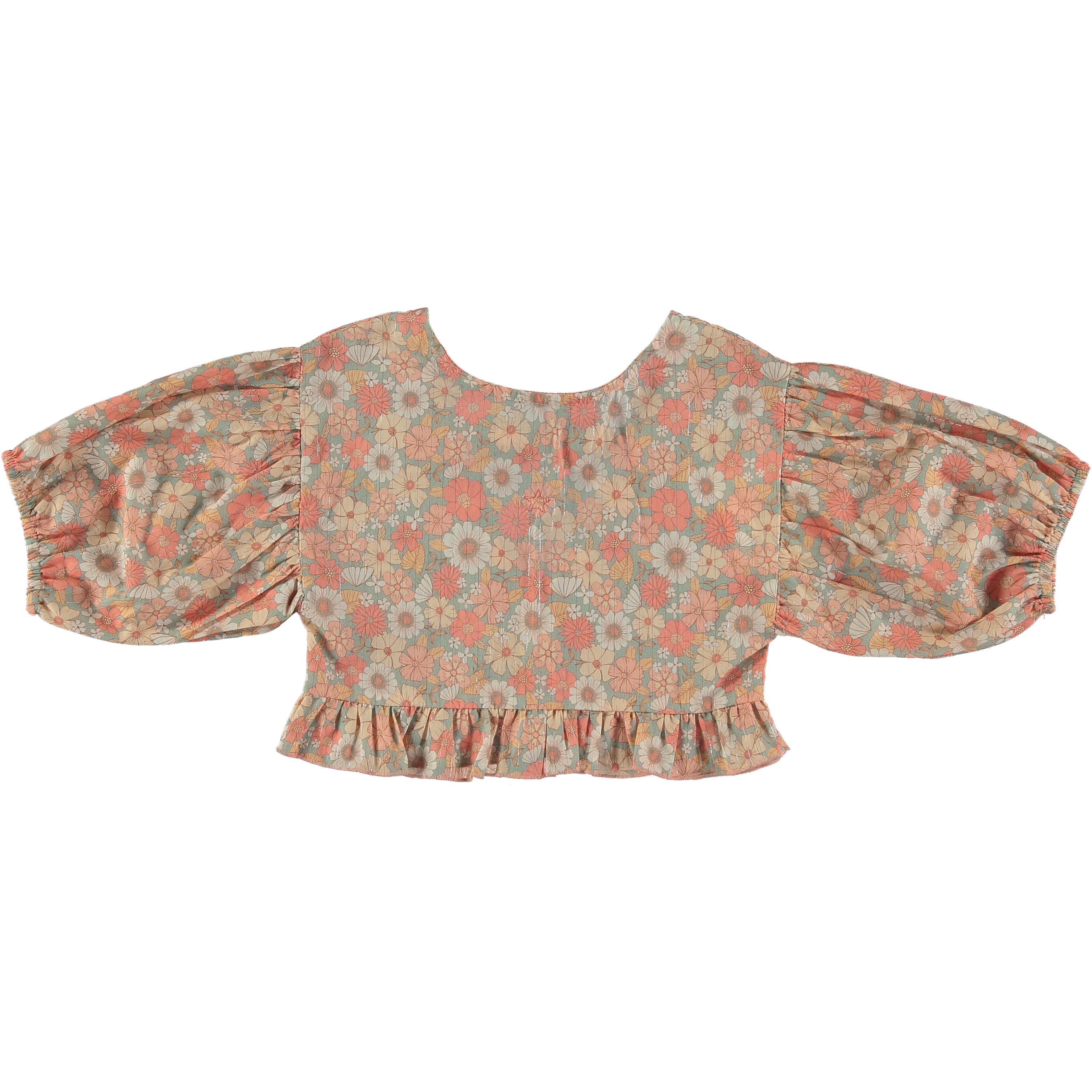 Tocoto Vintage - 3/4 sleeve blouse with flower print - pink