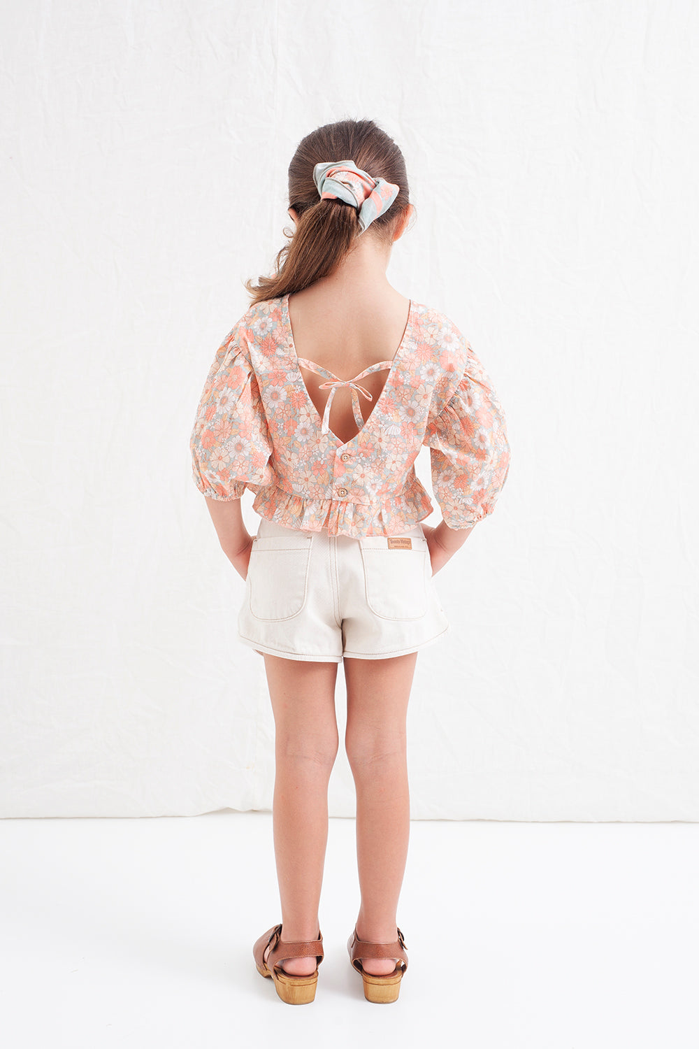 Tocoto Vintage - 3/4 sleeve blouse with flower print - pink