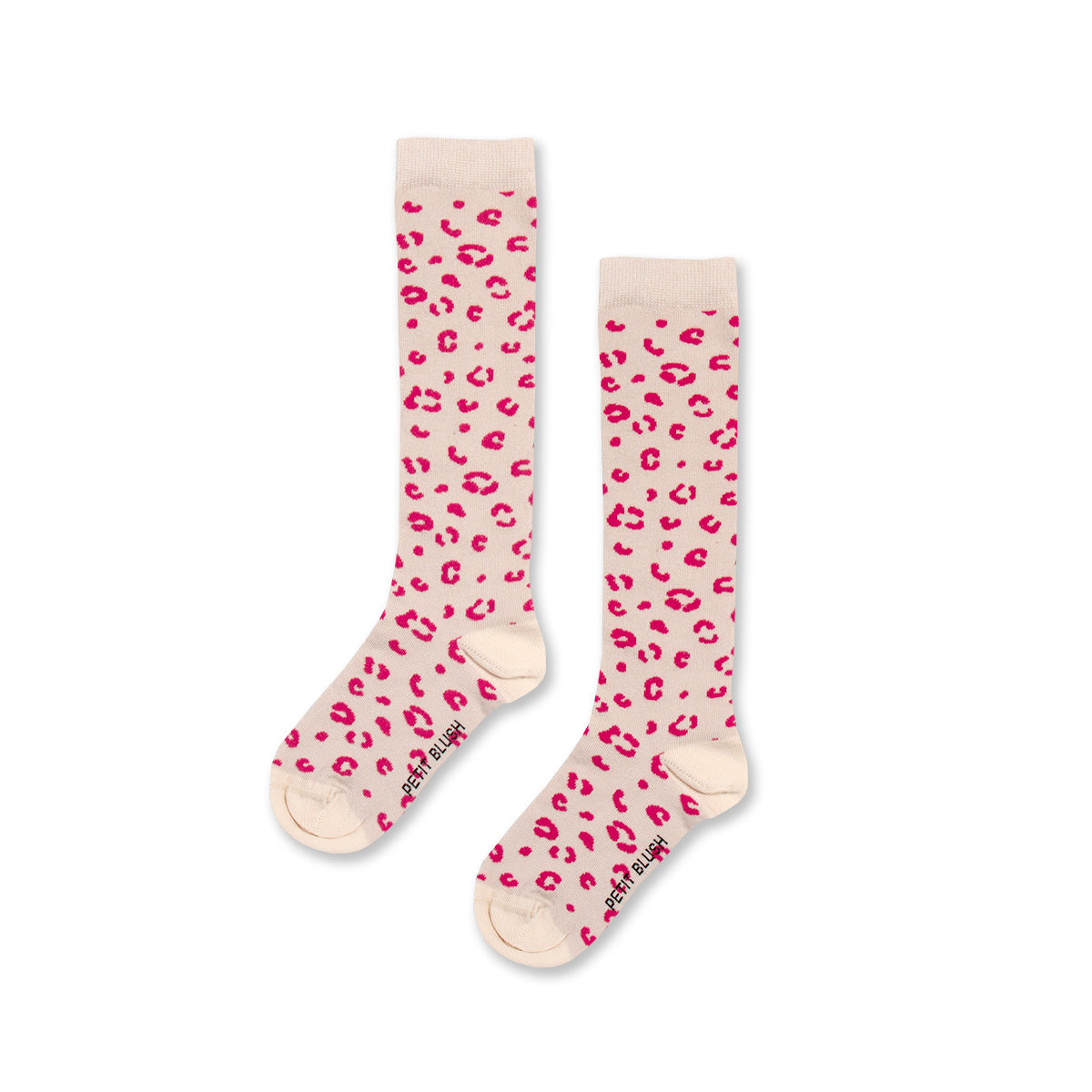 Petit Blush - knee socks  - leopard