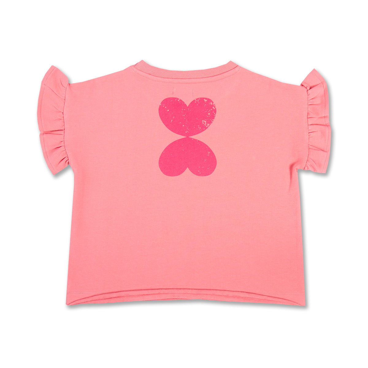 Petit Blush - ruffle tshirt - strawberry ice