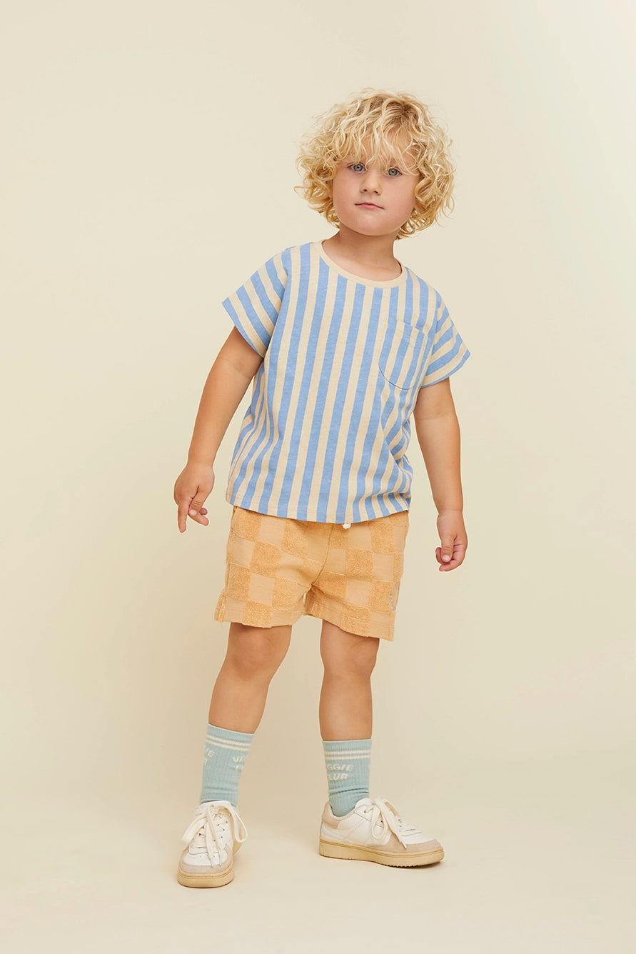 Sproet & Sprout - shorts terry blocks - nectarine