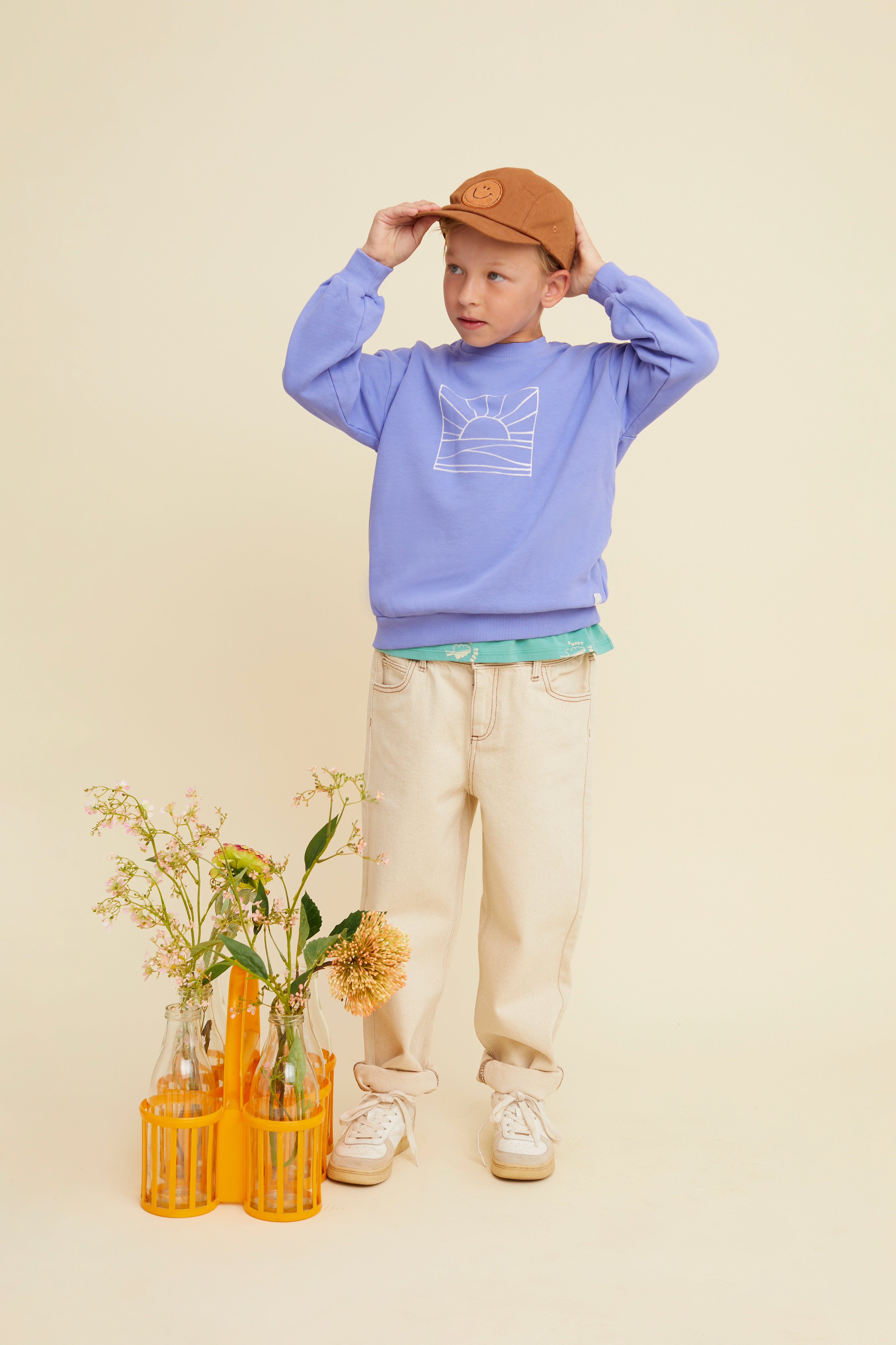 Sproet & Sprout - sweatshirt sunrise - blue bell