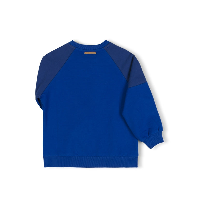 Nixnut - tri sweater - cobalt