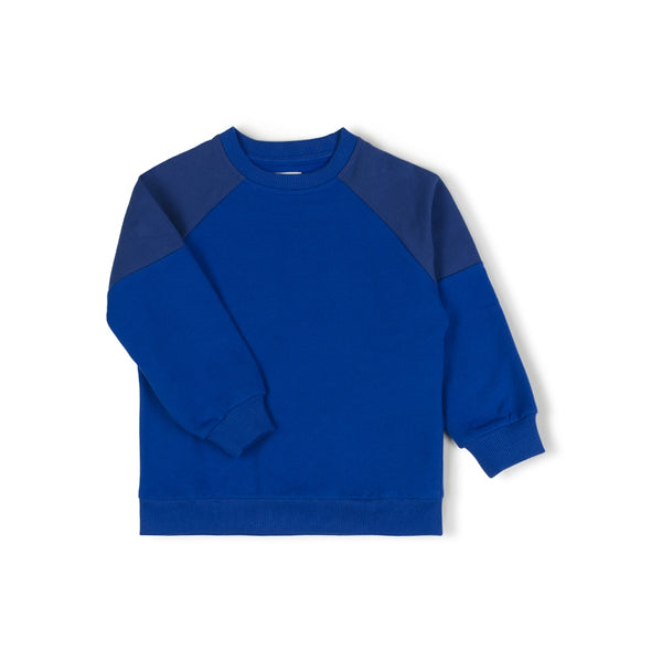 Nixnut - tri sweater - cobalt