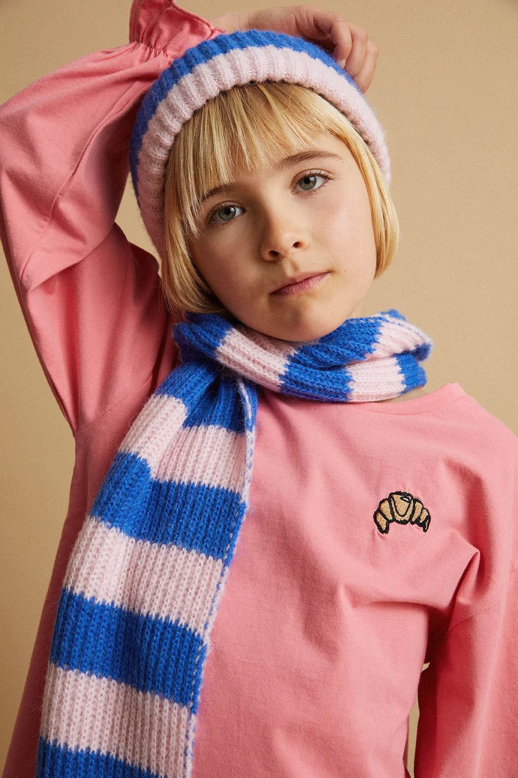 Sproet & Sprout - scarf stripe - blueprint