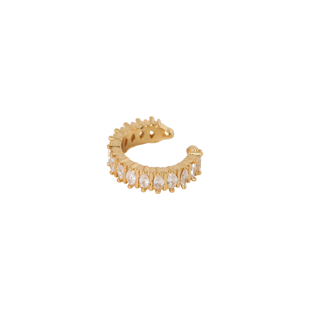 Label Kiki - shiny row ear cuff gold