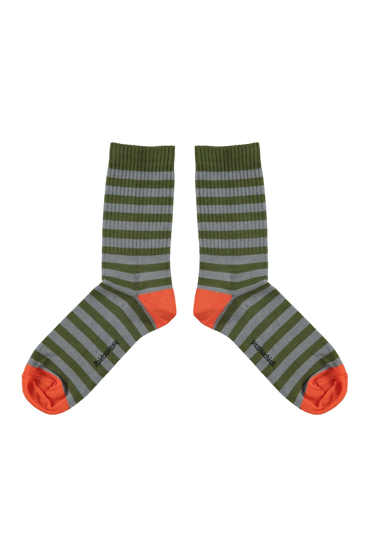 Piupiuchick - socks - green & blue stripes