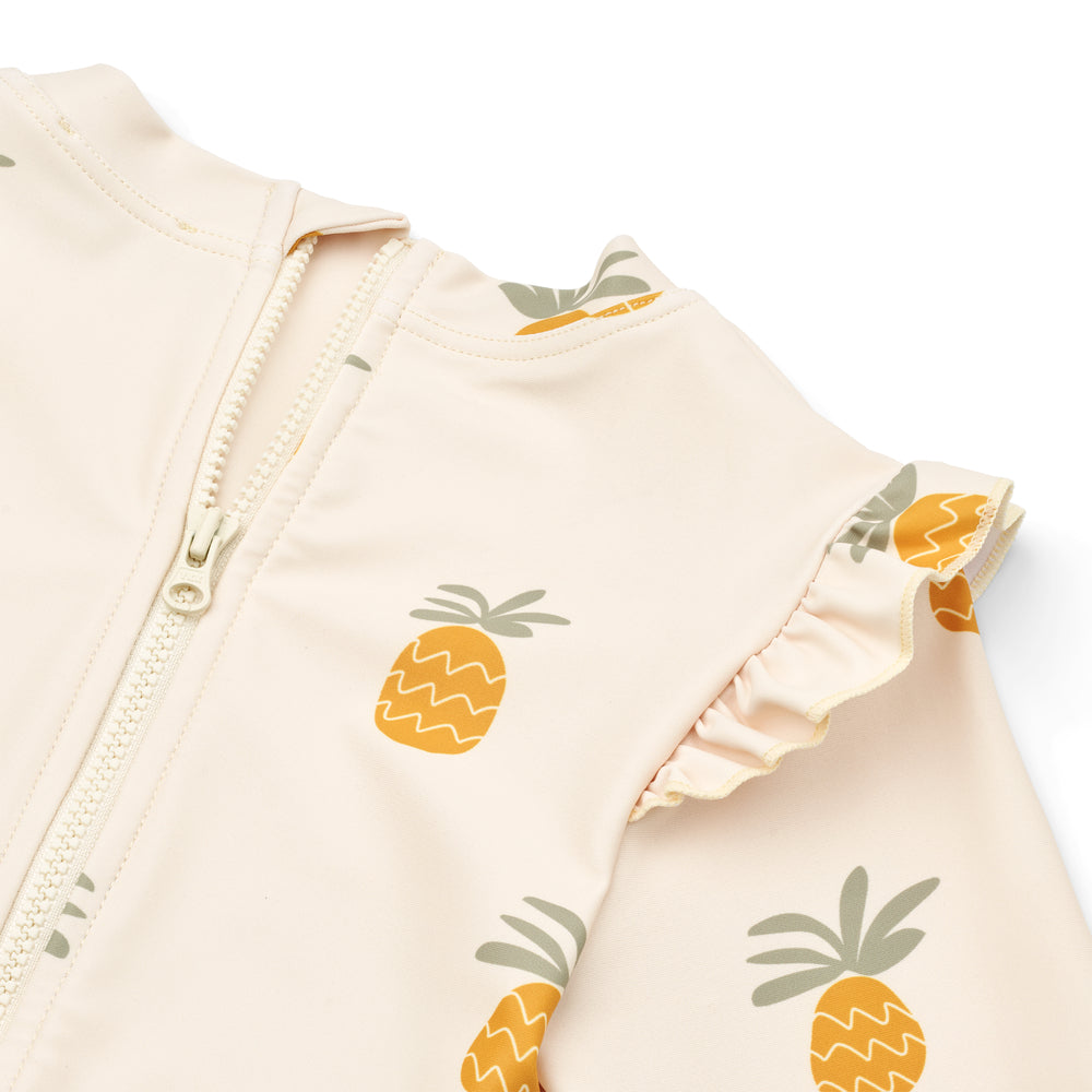 Liewood - sille printed swimsuit - pineapples / cloud cream