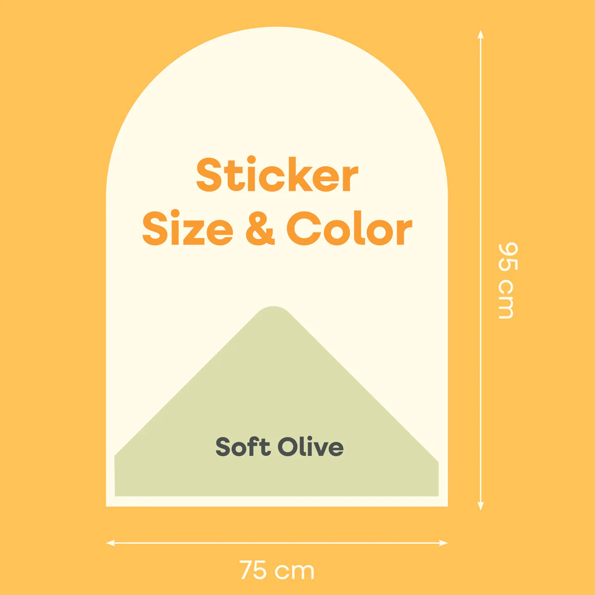 Cleverclixx - magnetic wall sticker 95x75cm - soft olive