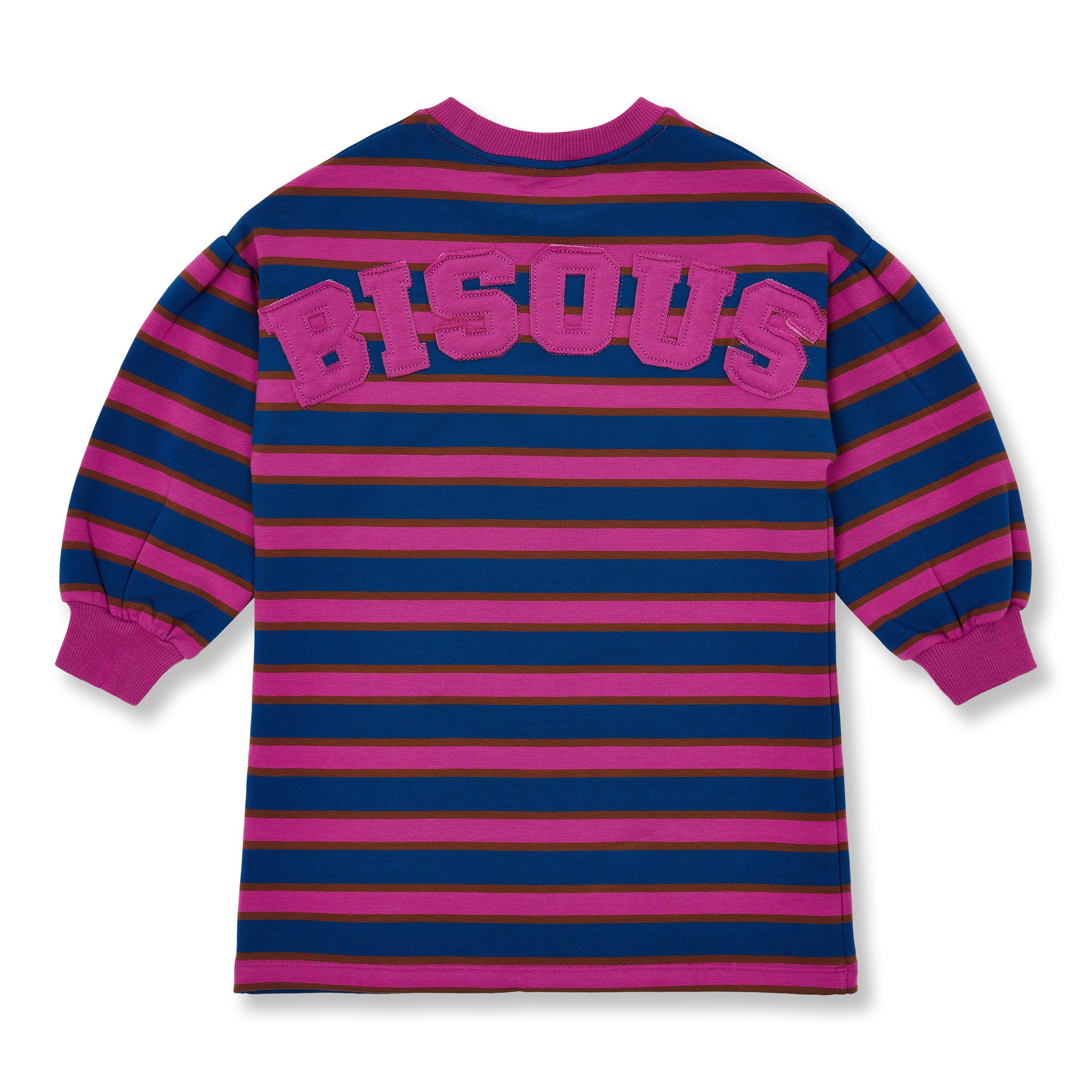 Petit Blush - sweater dress bisous - stripe