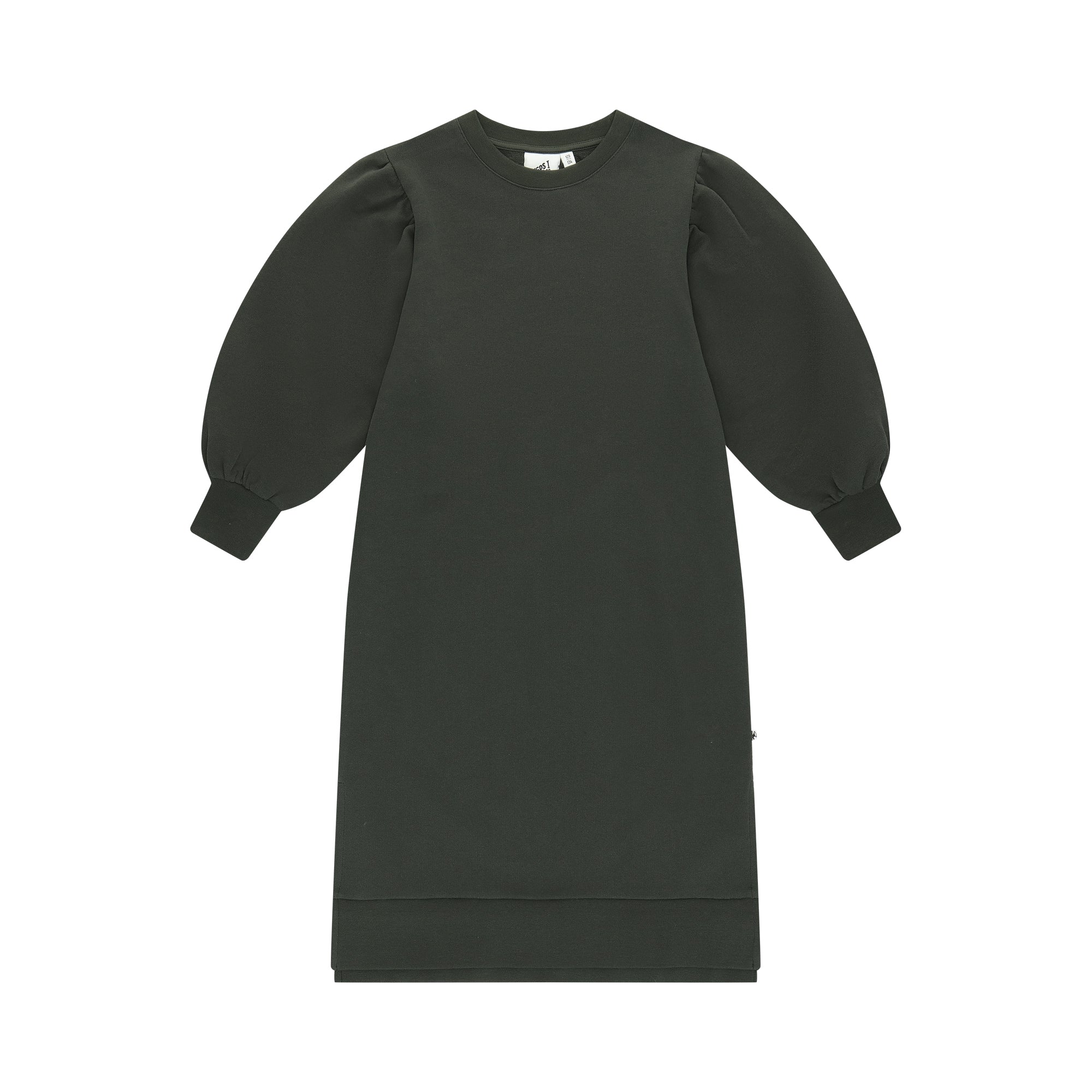 Cos I Said So - puff sleeve sweater dress - peat