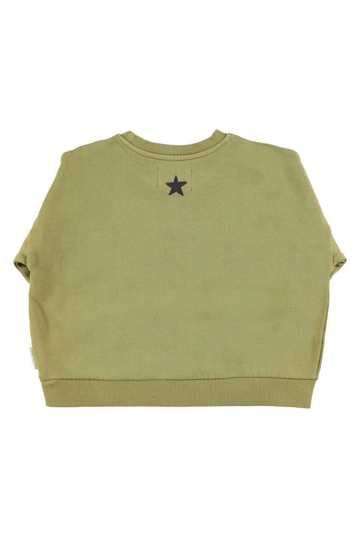 Piupiuchick - sweatshirt - olive green with tiger print