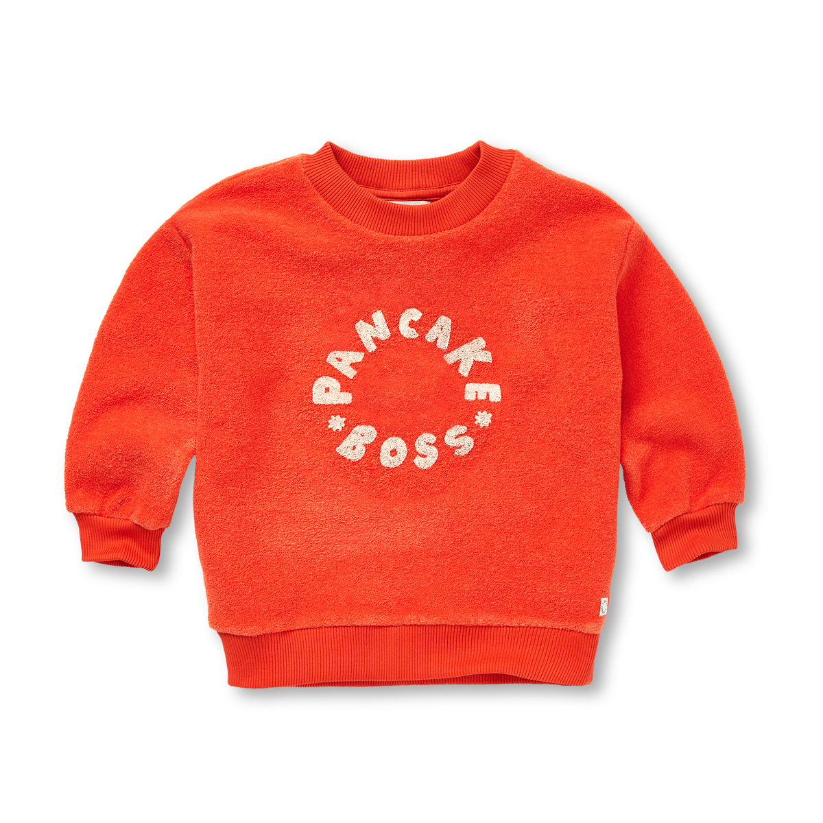 Sproet & Sprout - sweatshirt terry pancake boss - tomato